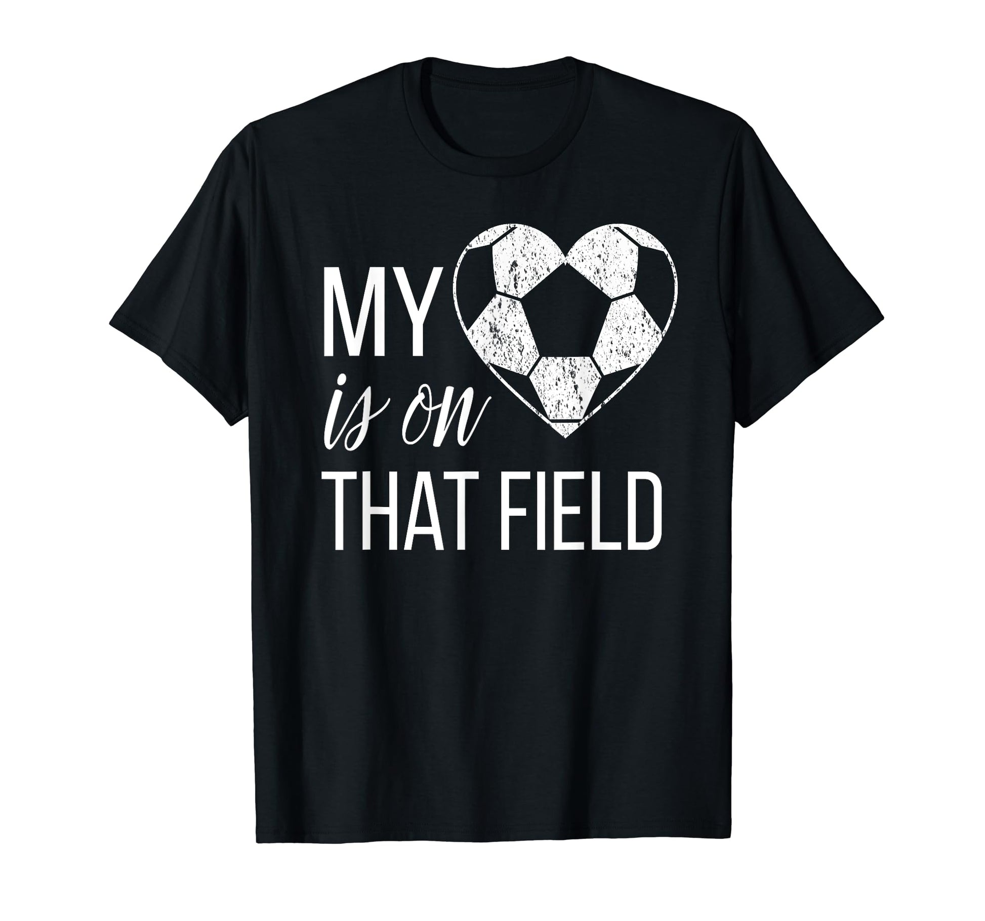 Soccer Mom My Heart Is That Soccer T-Shirt - Custom Art Print for Adults - T-Shirt, Sweatshirt, Hoodie