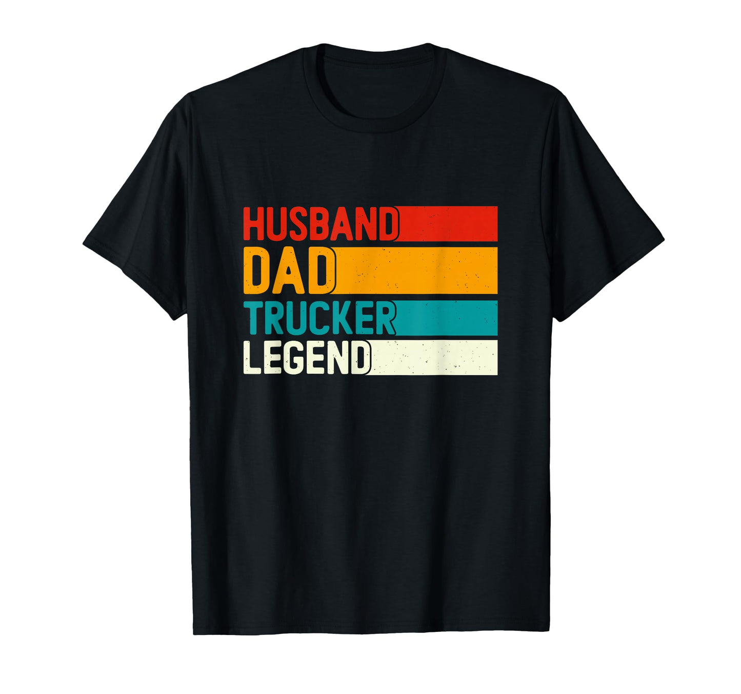 Husband Dad Trucker Legend Trucker T-Shirt - Minimalist Print Men Women - T-Shirt, Sweatshirt, Hoodie