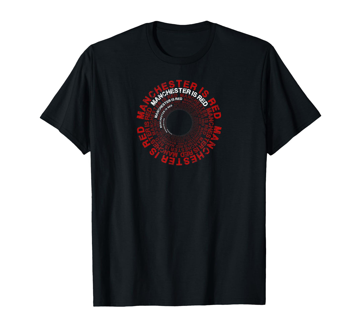 Manchester Is Red Circular Funny T-Shirt - Aesthetic Graphic Men Women - T-Shirt, Sweatshirt, Hoodie