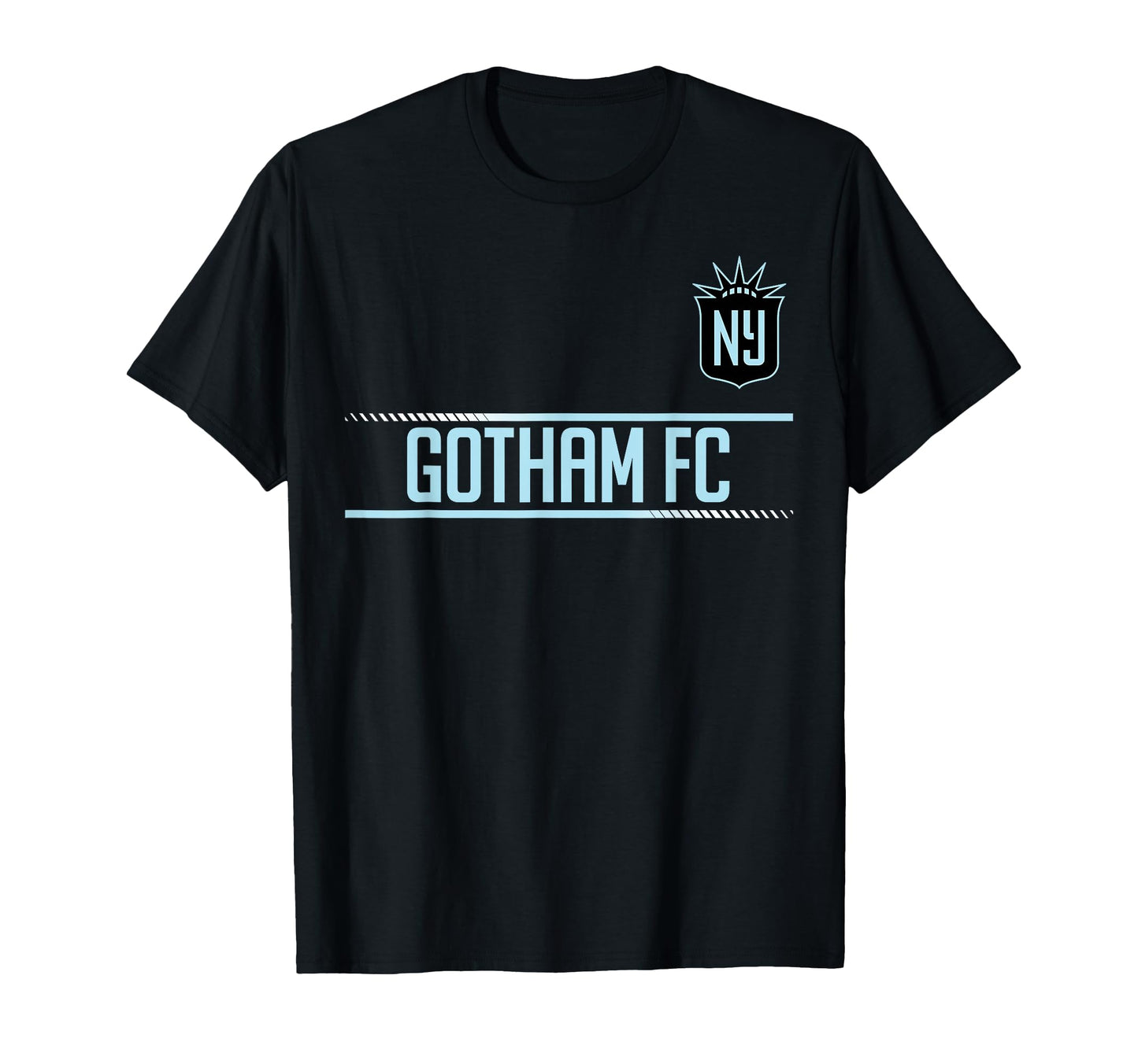Officially Licensed Nwsl Nj Ny Gotham T-Shirt - Novelty Apparel for Adults - T-Shirt, Sweatshirt, Hoodie