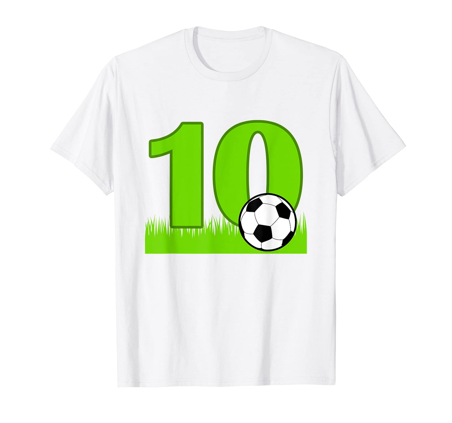 10Th Birthday Soccer 10 Years Old T-Shirt - Custom Art Print Unisex - T-Shirt, Sweatshirt, Hoodie