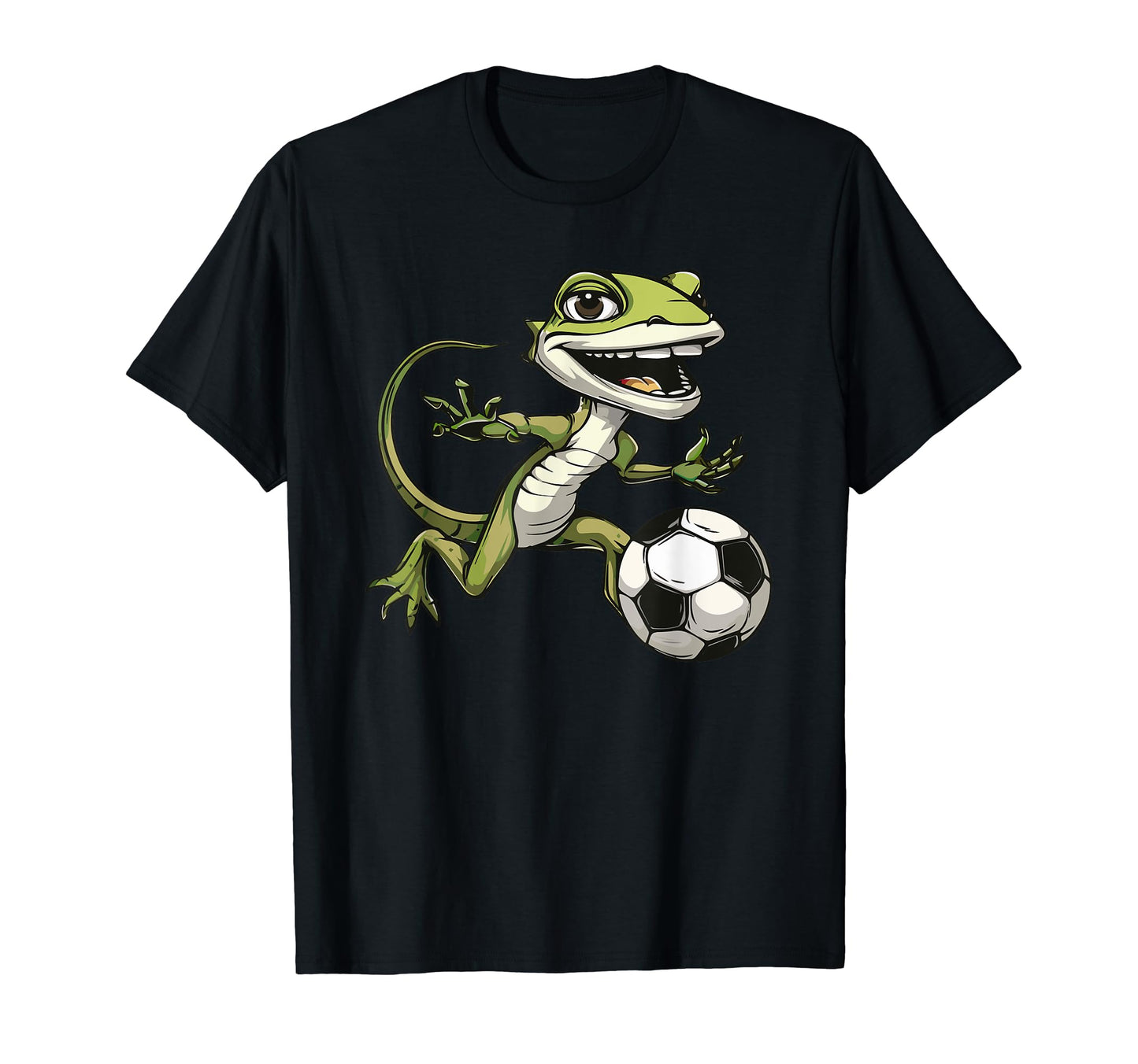 Lizards Reptile Wildlife Soccer Player T-Shirt - Trendy Graphic for Adults - T-Shirt, Sweatshirt, Hoodie