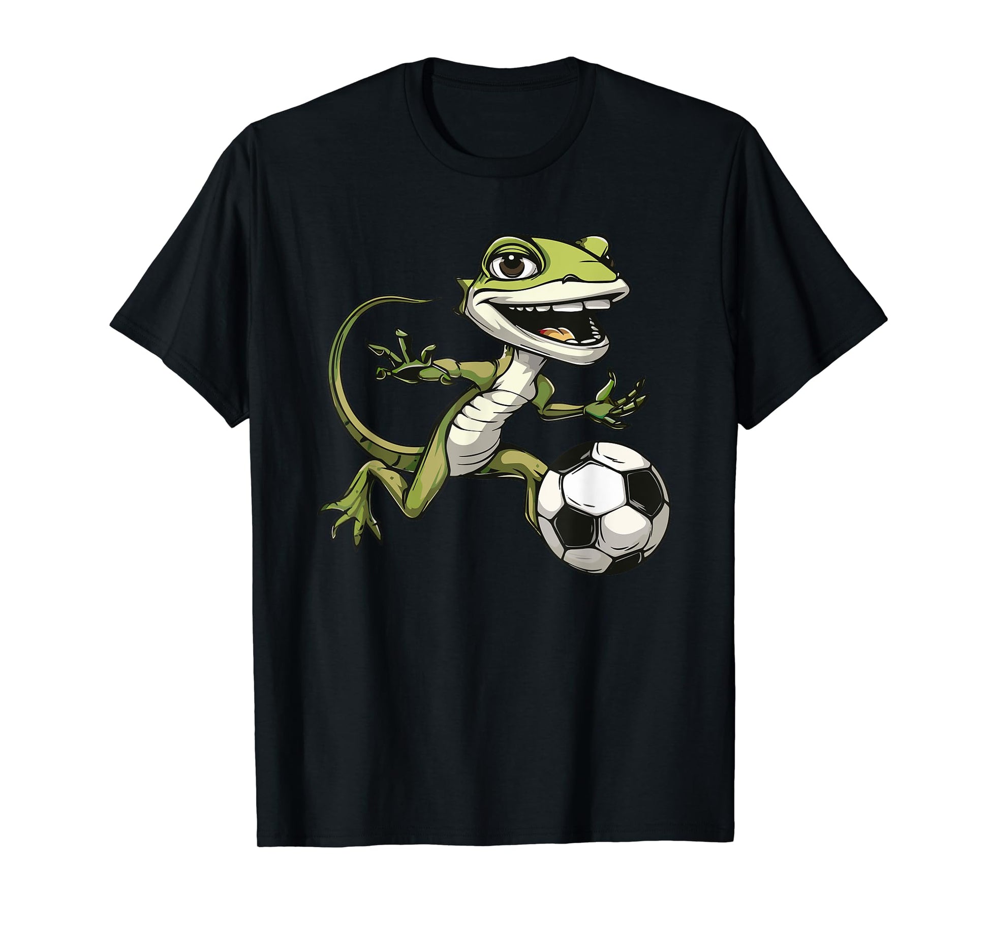 Lizards Reptile Wildlife Soccer Player T-Shirt - Trendy Graphic for Adults - T-Shirt, Sweatshirt, Hoodie