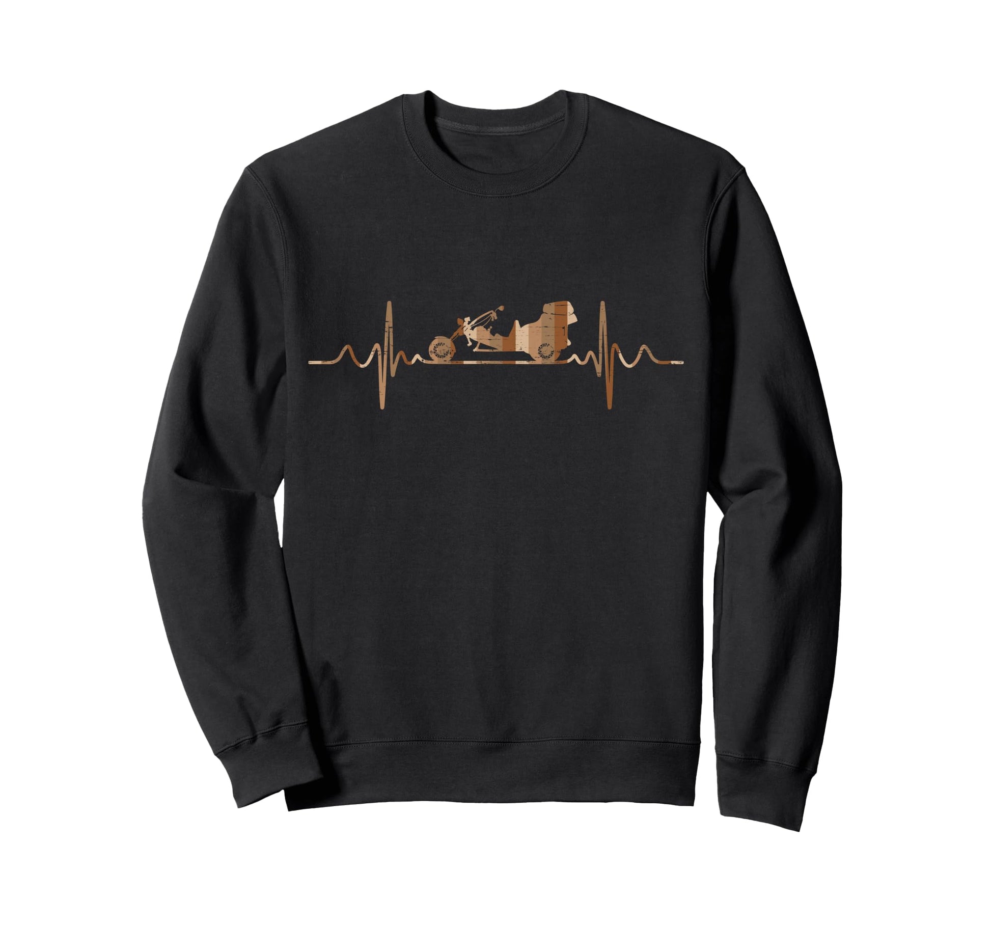 Trike Rider Heartbeat Trikes Tricycle Sweatshirt - Graphic Print Unisex - T-Shirt, Sweatshirt, Hoodie