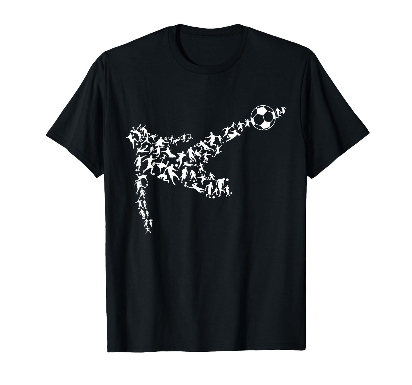 Soccer Silhouette Football Player T-Shirt - Casual Everyday Wear Unisex - T-Shirt, Sweatshirt, Hoodie