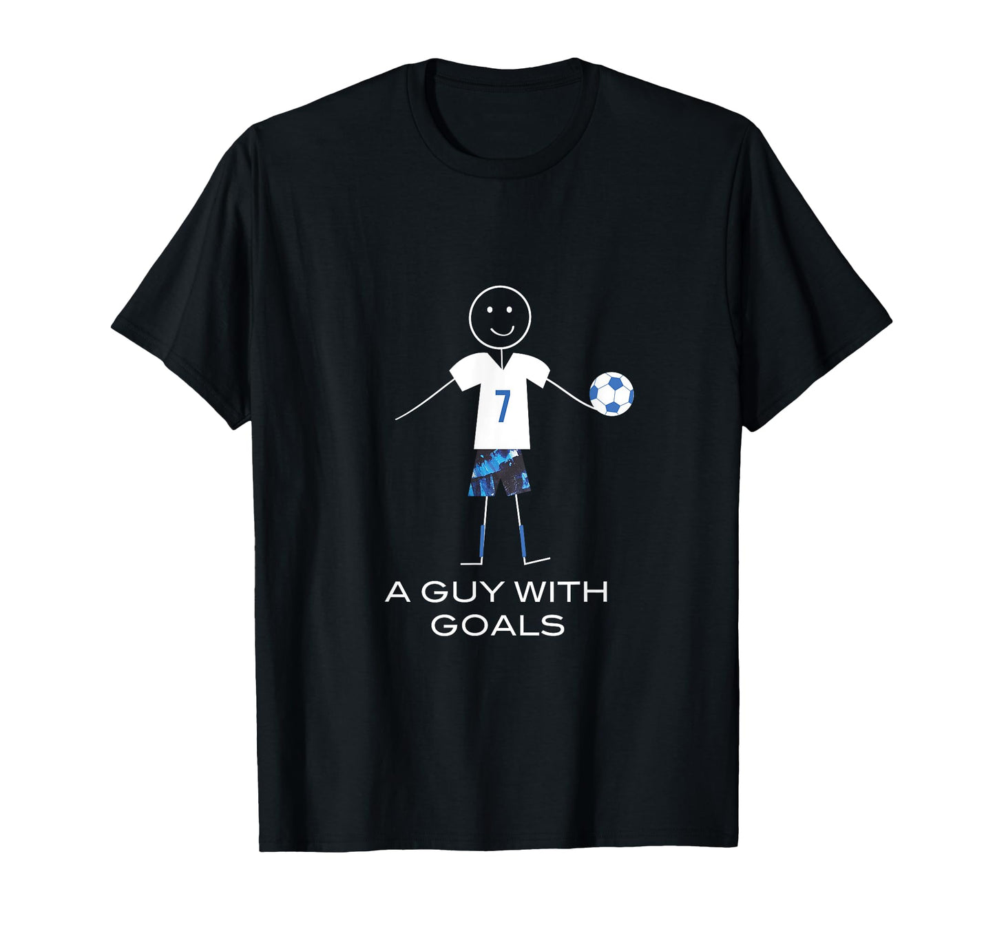 Funny Soccer Guy Goals T-Shirt - Minimalist Print Unisex - T-Shirt, Sweatshirt, Hoodie