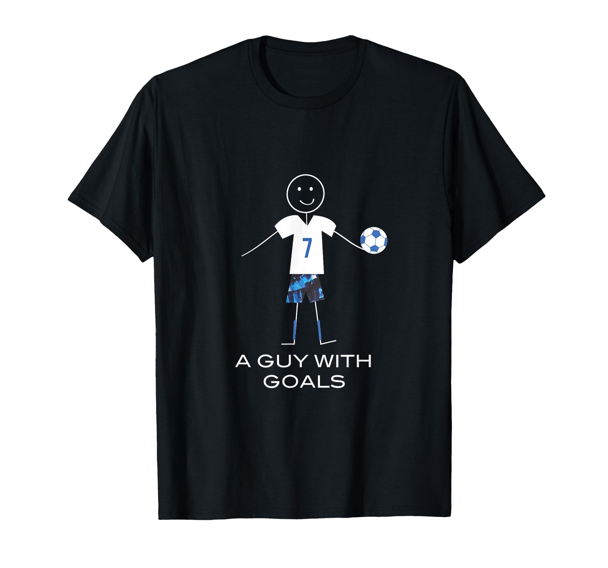 Funny Soccer Guy Goals T-Shirt - Minimalist Print Unisex - T-Shirt, Sweatshirt, Hoodie