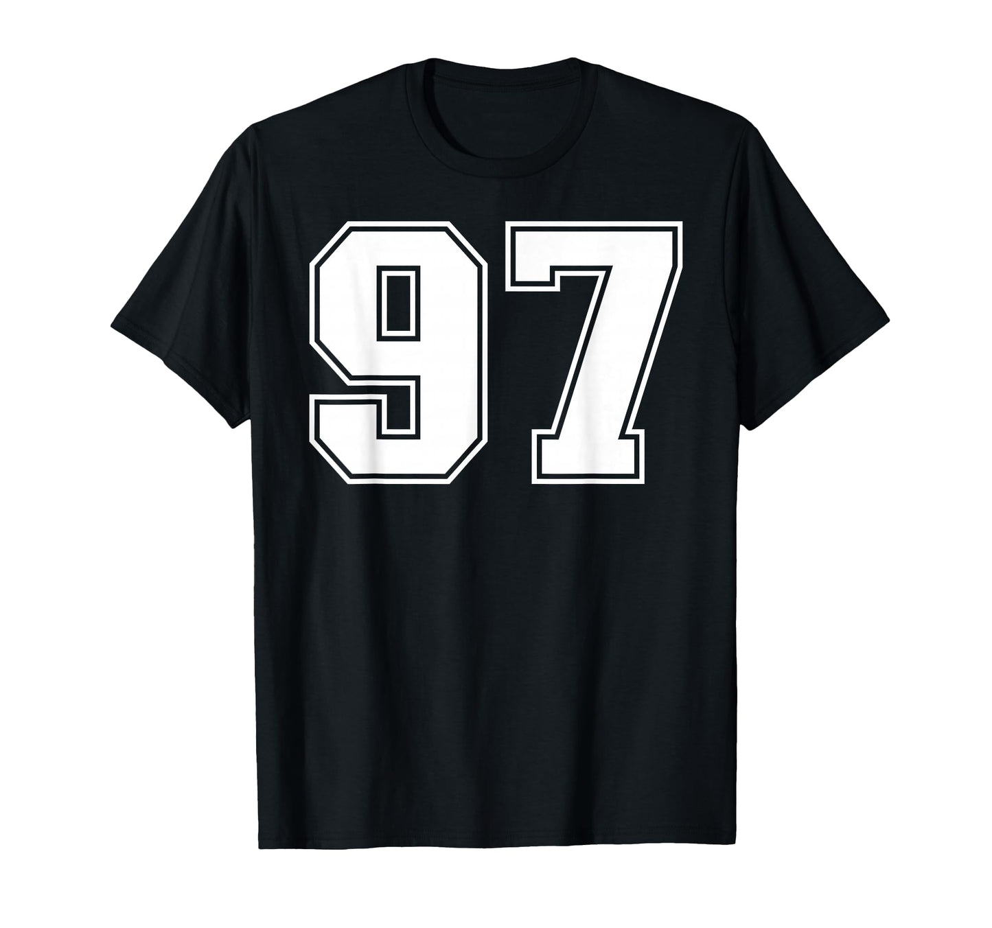 97 Number Ninety Seven Team Sports T-Shirt - Unique Graphic for Adults - T-Shirt, Sweatshirt, Hoodie