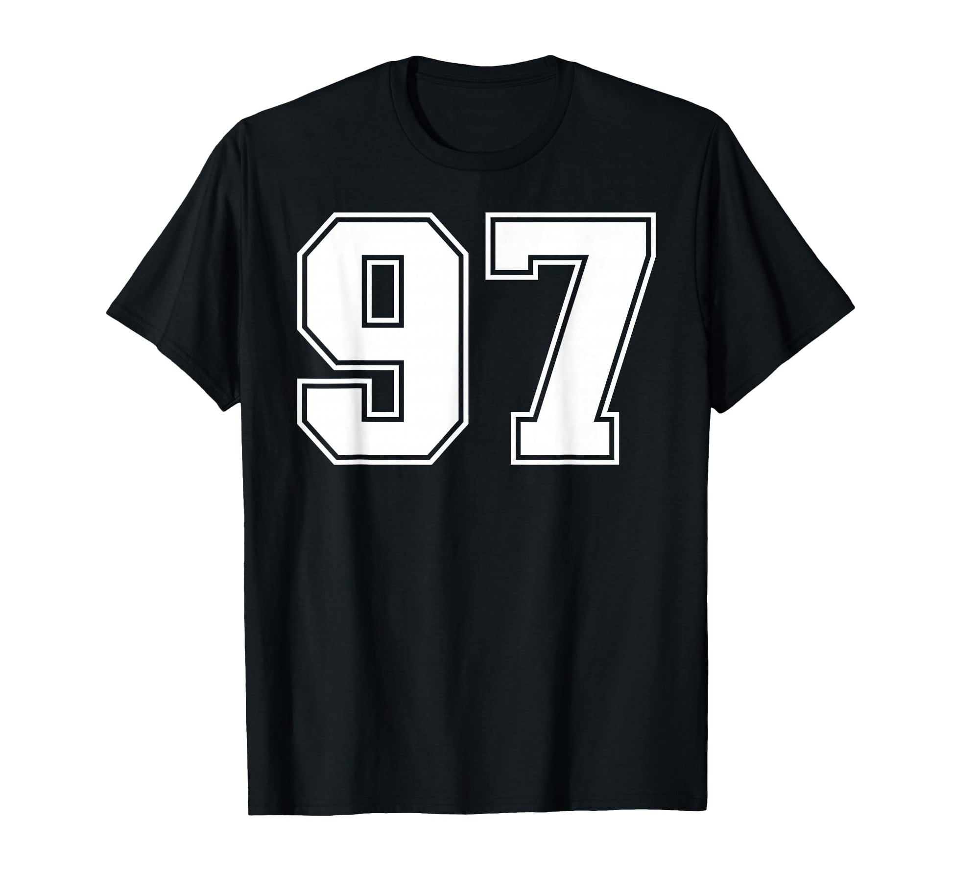 97 Number Ninety Seven Team Sports T-Shirt - Unique Graphic for Adults - T-Shirt, Sweatshirt, Hoodie