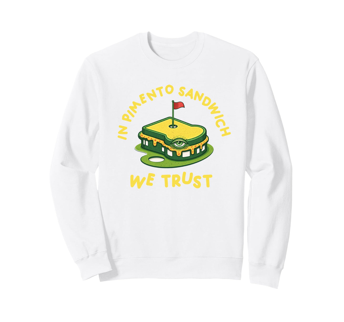 Pimento Cheese Sandwich Golf Dad Sweatshirt - Minimalist Print Unisex - T-Shirt, Sweatshirt, Hoodie