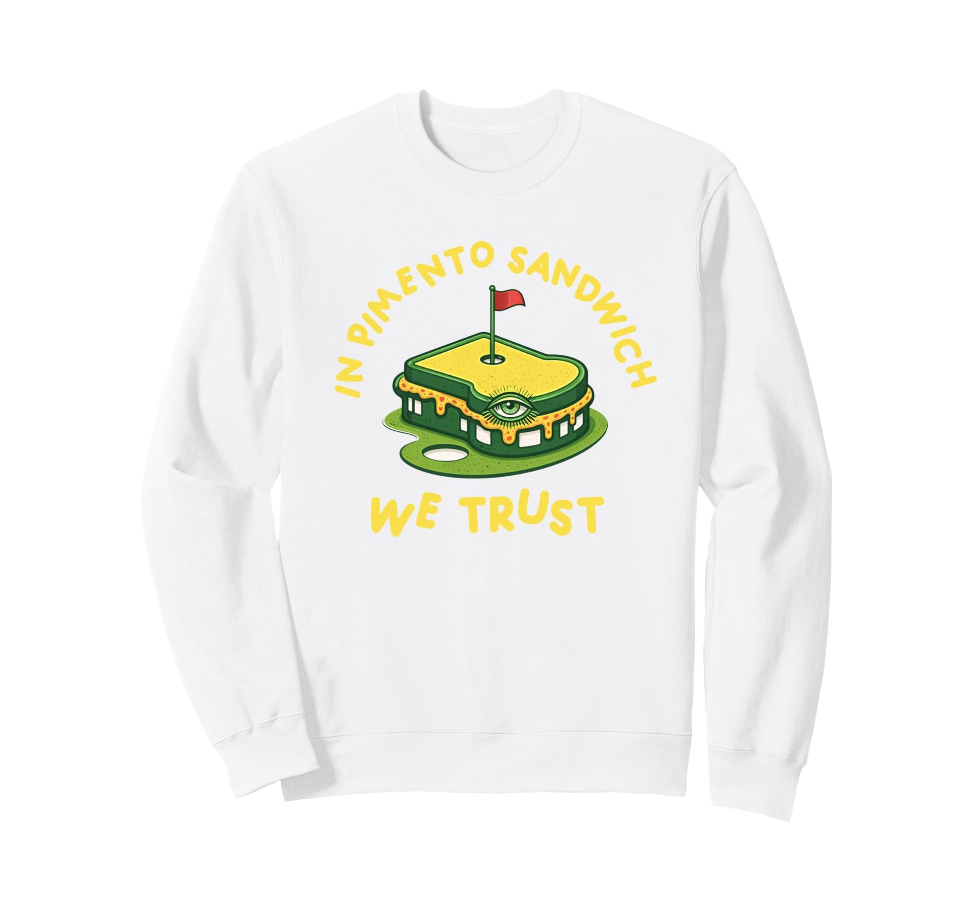 Pimento Cheese Sandwich Golf Dad Sweatshirt - Trendy Graphic Unisex - T-Shirt, Sweatshirt, Hoodie