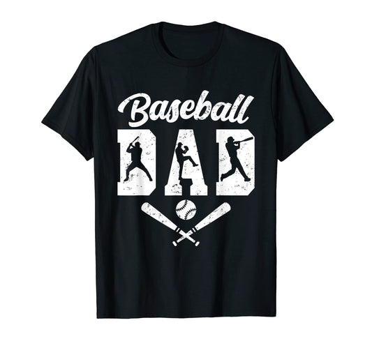 Baseball Dad Fathers Day Baseball T-Shirt - Aesthetic Graphic for Adults - T-Shirt, Sweatshirt, Hoodie