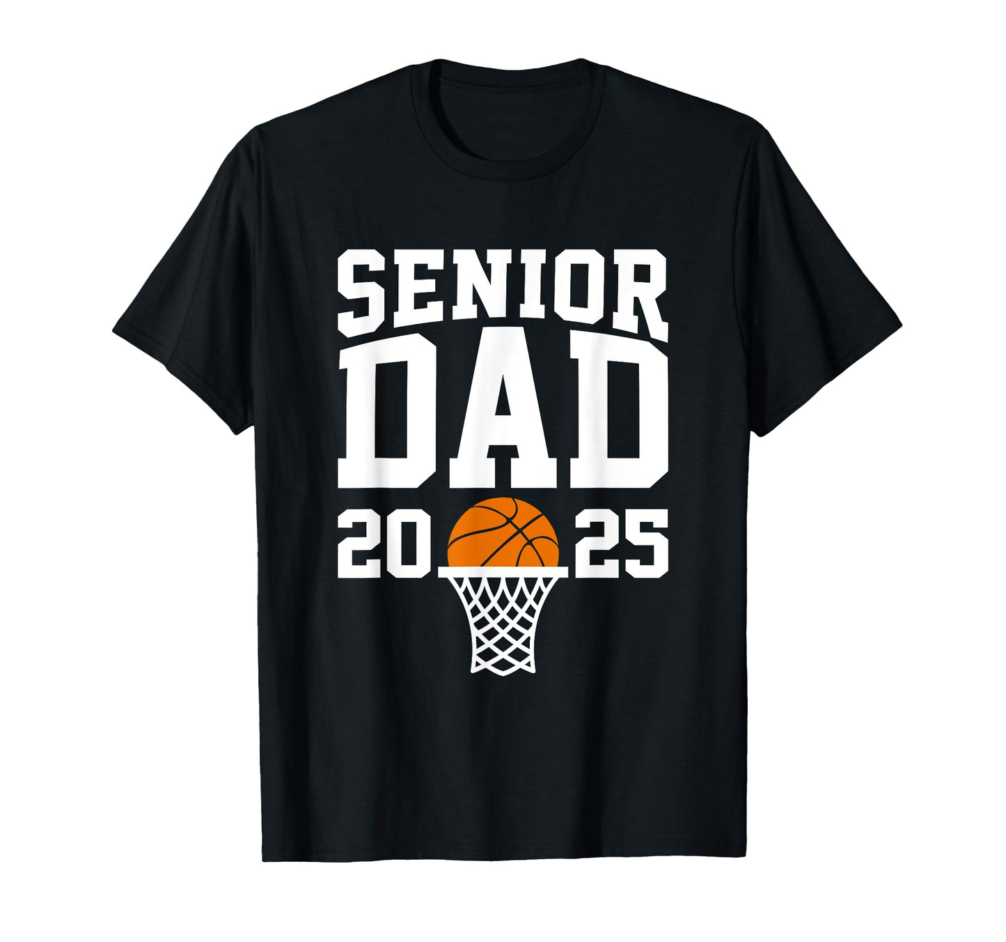 Proud Dad 2025 Senior Graduate Basketball T-Shirt - Custom Art Print Unisex - T-Shirt, Sweatshirt, Hoodie