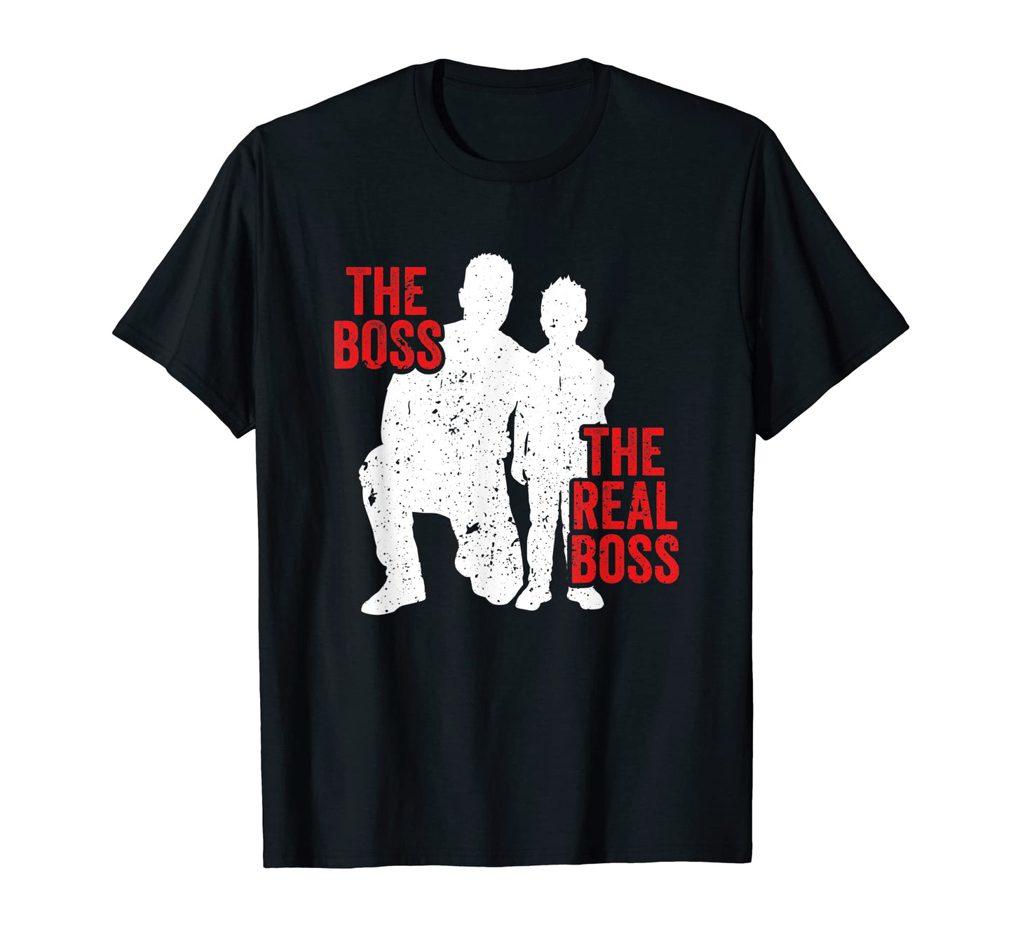 Boss Real Boss Father Son Daughter T-Shirt - Custom Art Print Unisex - T-Shirt, Sweatshirt, Hoodie