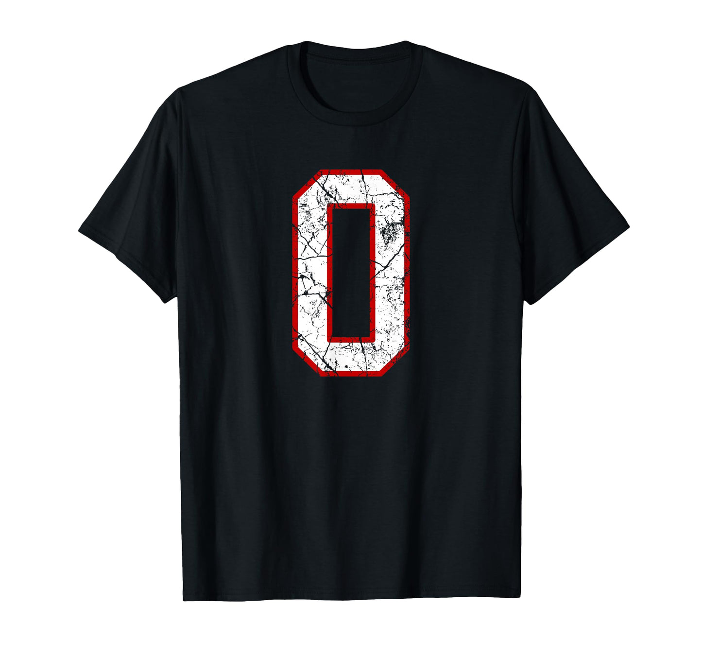 White And Red Sports Number 0 Jersey T-Shirt - Casual Everyday Wear Unisex - T-Shirt, Sweatshirt, Hoodie