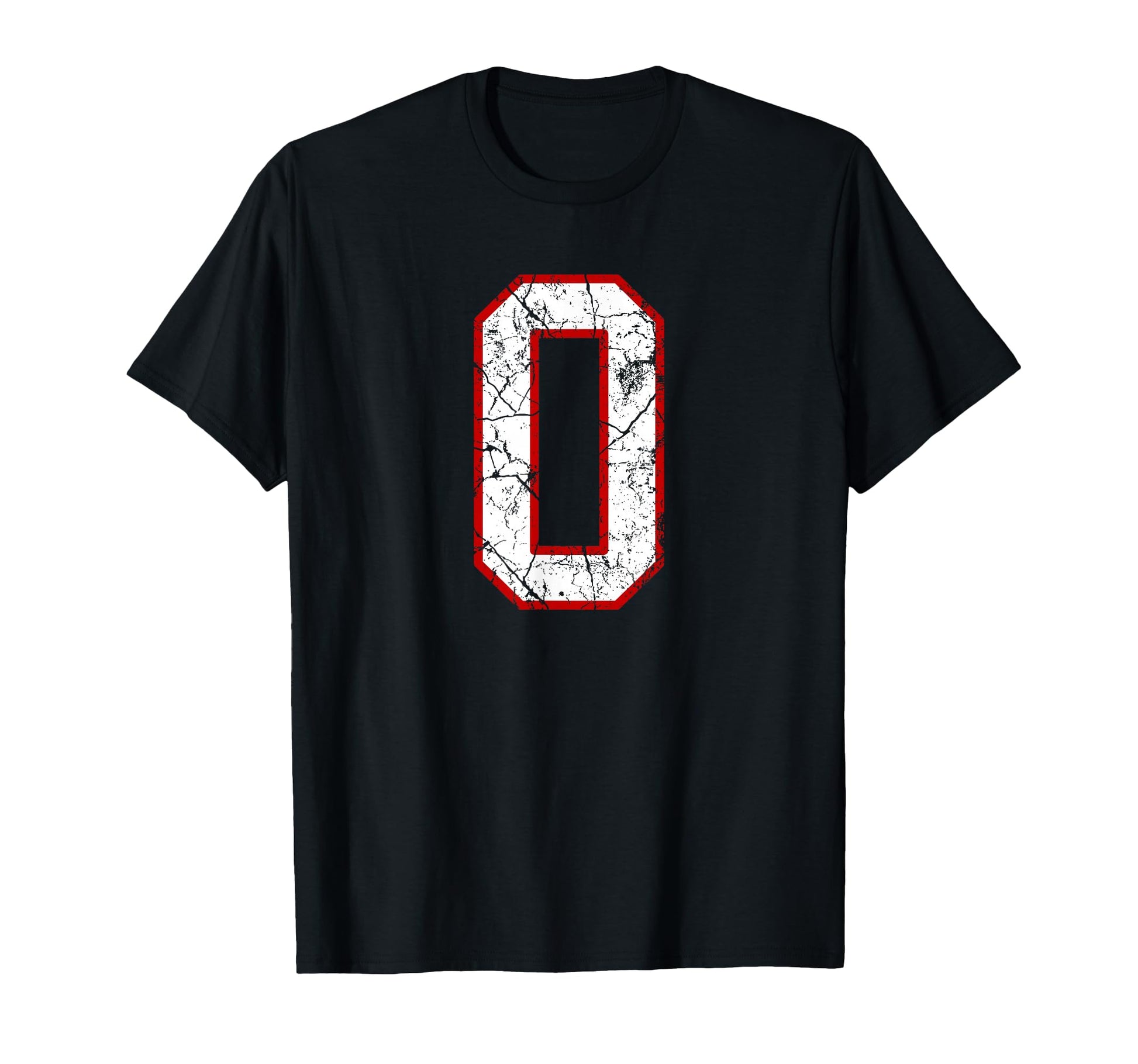 White And Red Sports Number 0 Jersey T-Shirt - Casual Everyday Wear Unisex - T-Shirt, Sweatshirt, Hoodie