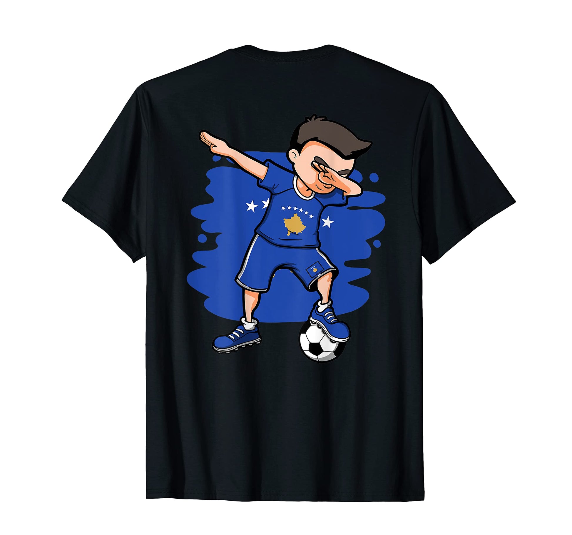 Dabbing Soccer Kosovo Jersey Kosovar T-Shirt - Unique Graphic for Adults - T-Shirt, Sweatshirt, Hoodie