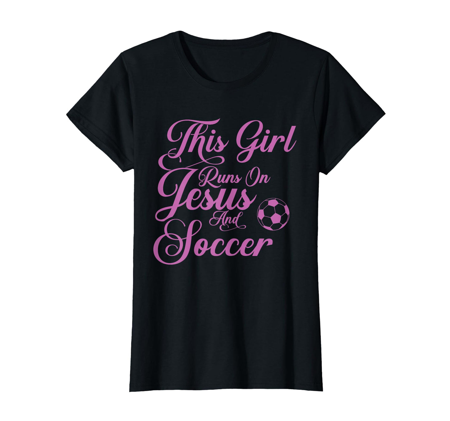 This Runs Jesus And Soccer Christian T-Shirt - Fun Novelty Design Unisex - T-Shirt, Sweatshirt, Hoodie
