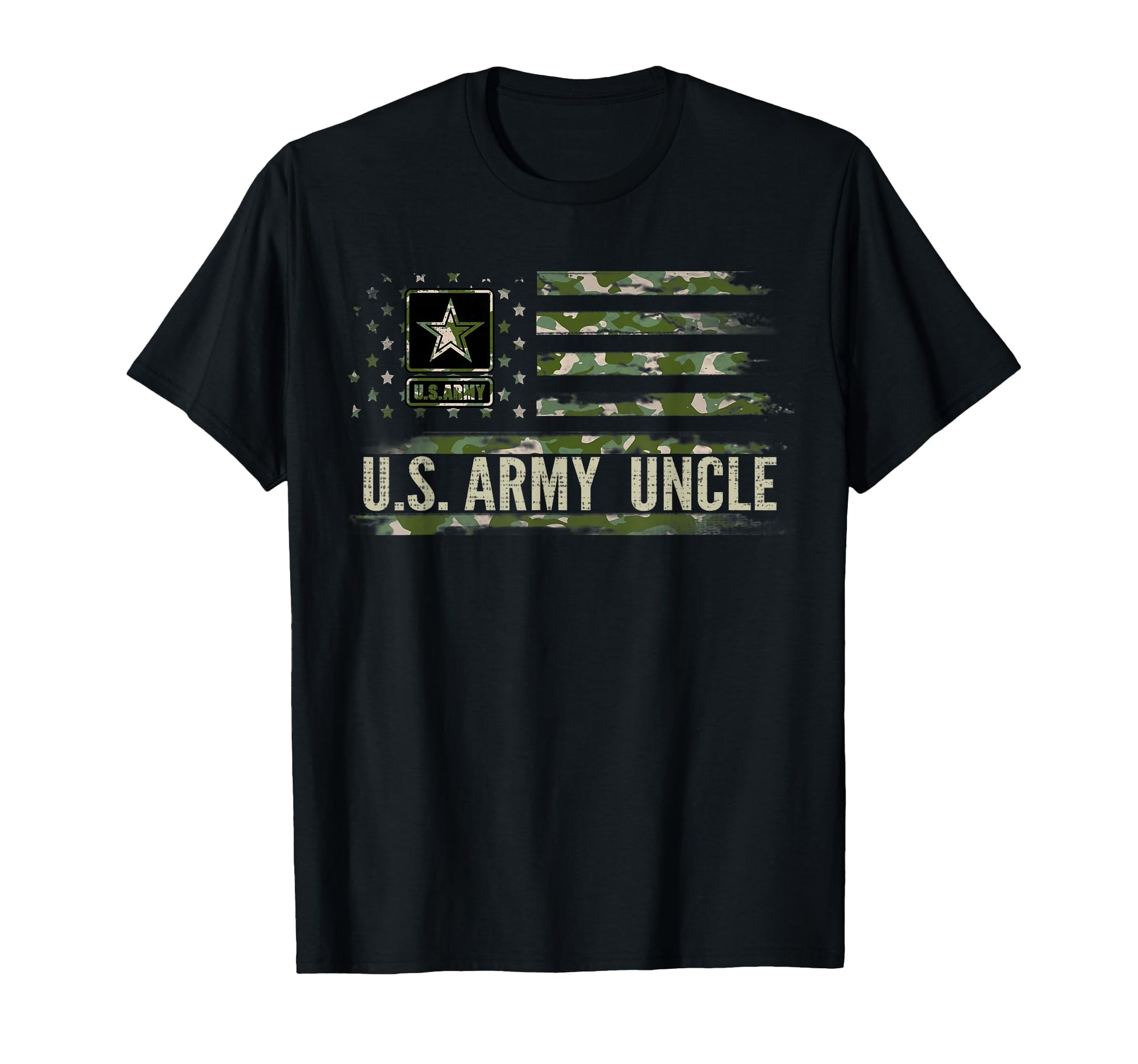 U S Army Uncle Camo American Flag Veteran T-Shirt - Unique Graphic Unisex - T-Shirt, Sweatshirt, Hoodie