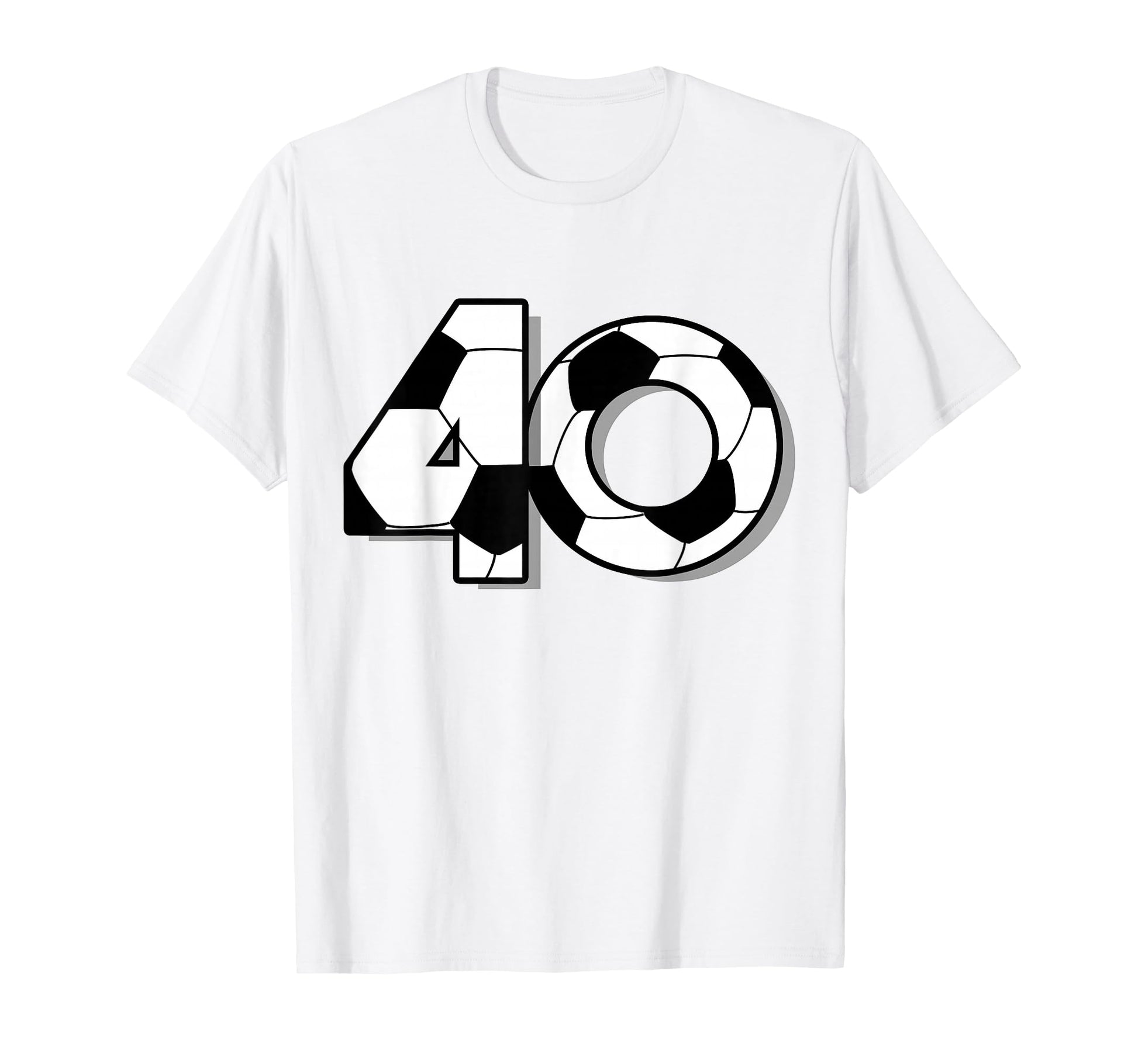 Fortieth Birthday Party 40Th Soccer T-Shirt - Custom Art Print for Adults - T-Shirt, Sweatshirt, Hoodie