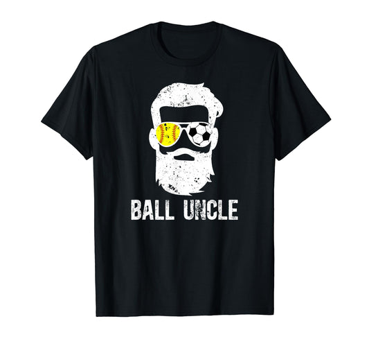 Ball Uncle Proud Soccer Softball Uncle T-Shirt - Unique Graphic Men Women - T-Shirt, Sweatshirt, Hoodie