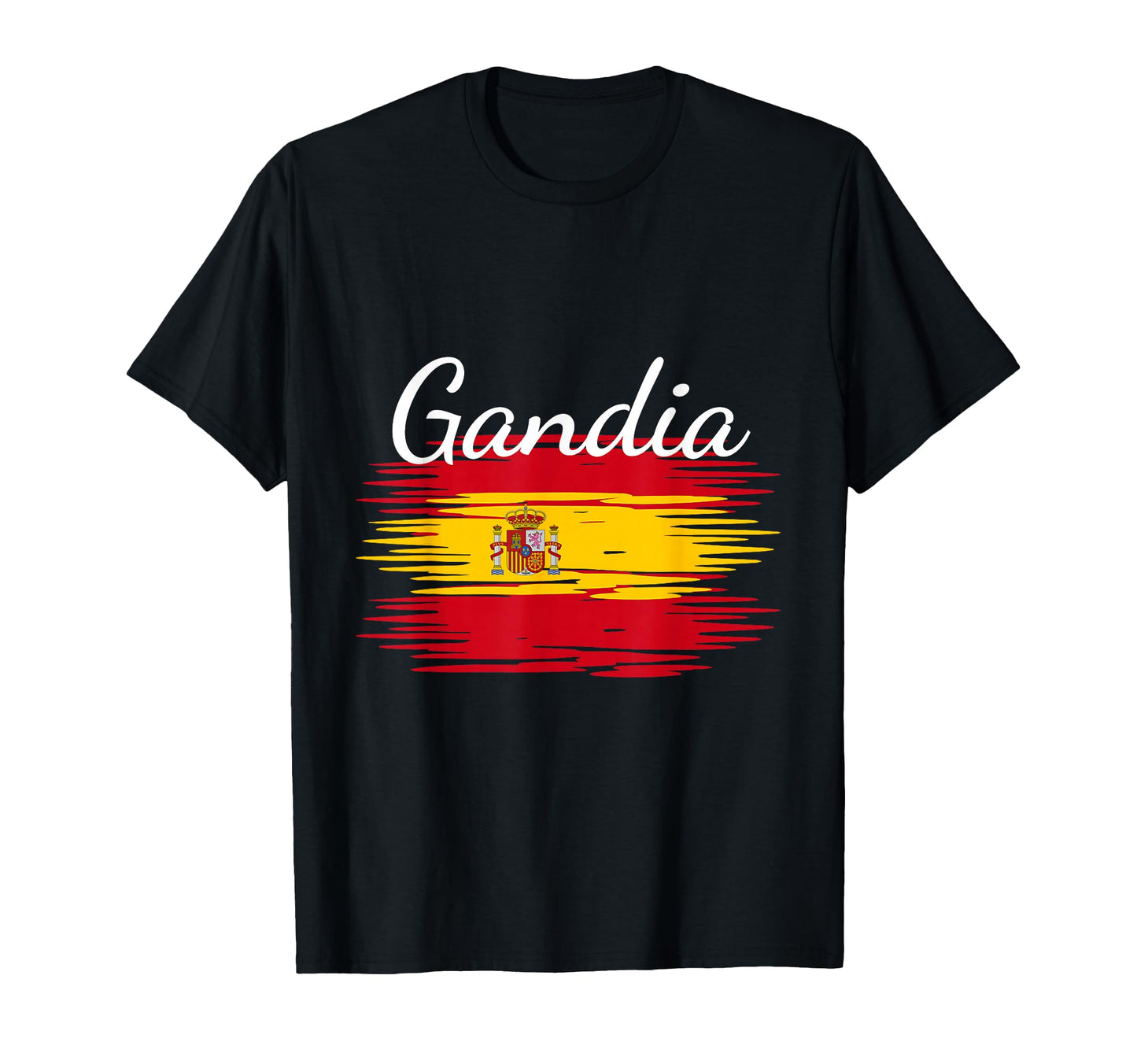 Gandia Spain Flag Espana Espanol T-Shirt - Trendy Graphic Men Women - T-Shirt, Sweatshirt, Hoodie
