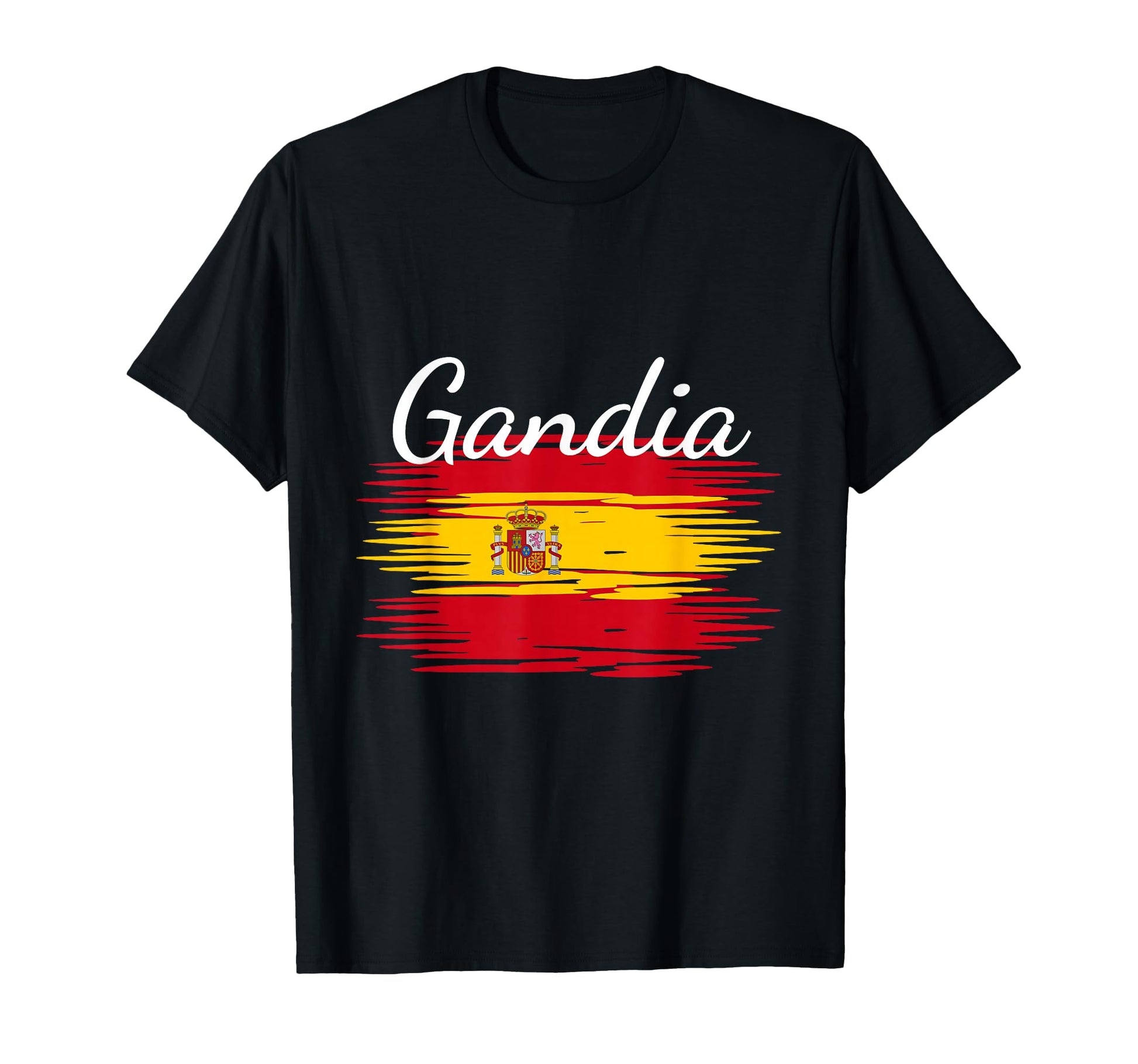 Gandia Spain Flag Espana Espanol T-Shirt - Trendy Graphic Men Women - T-Shirt, Sweatshirt, Hoodie