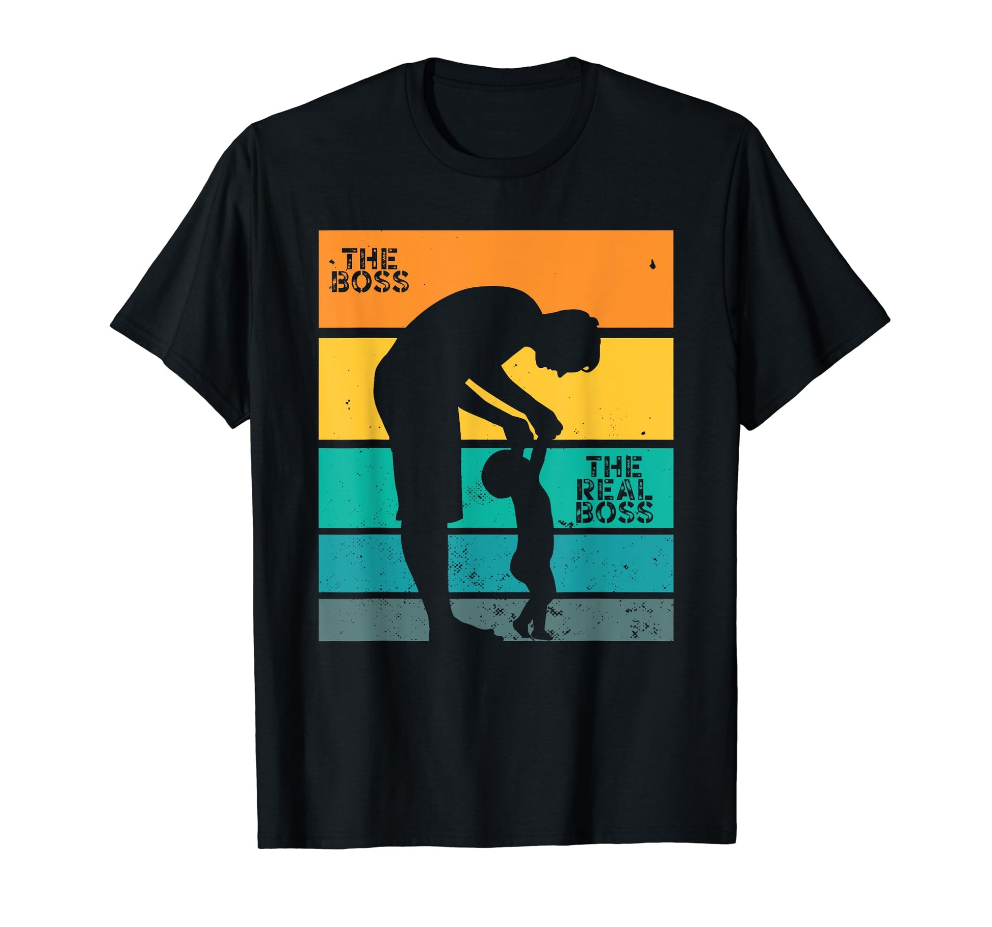 Boss Real Boss Father Son Daughter T-Shirt - Custom Art Print Men Women - T-Shirt, Sweatshirt, Hoodie