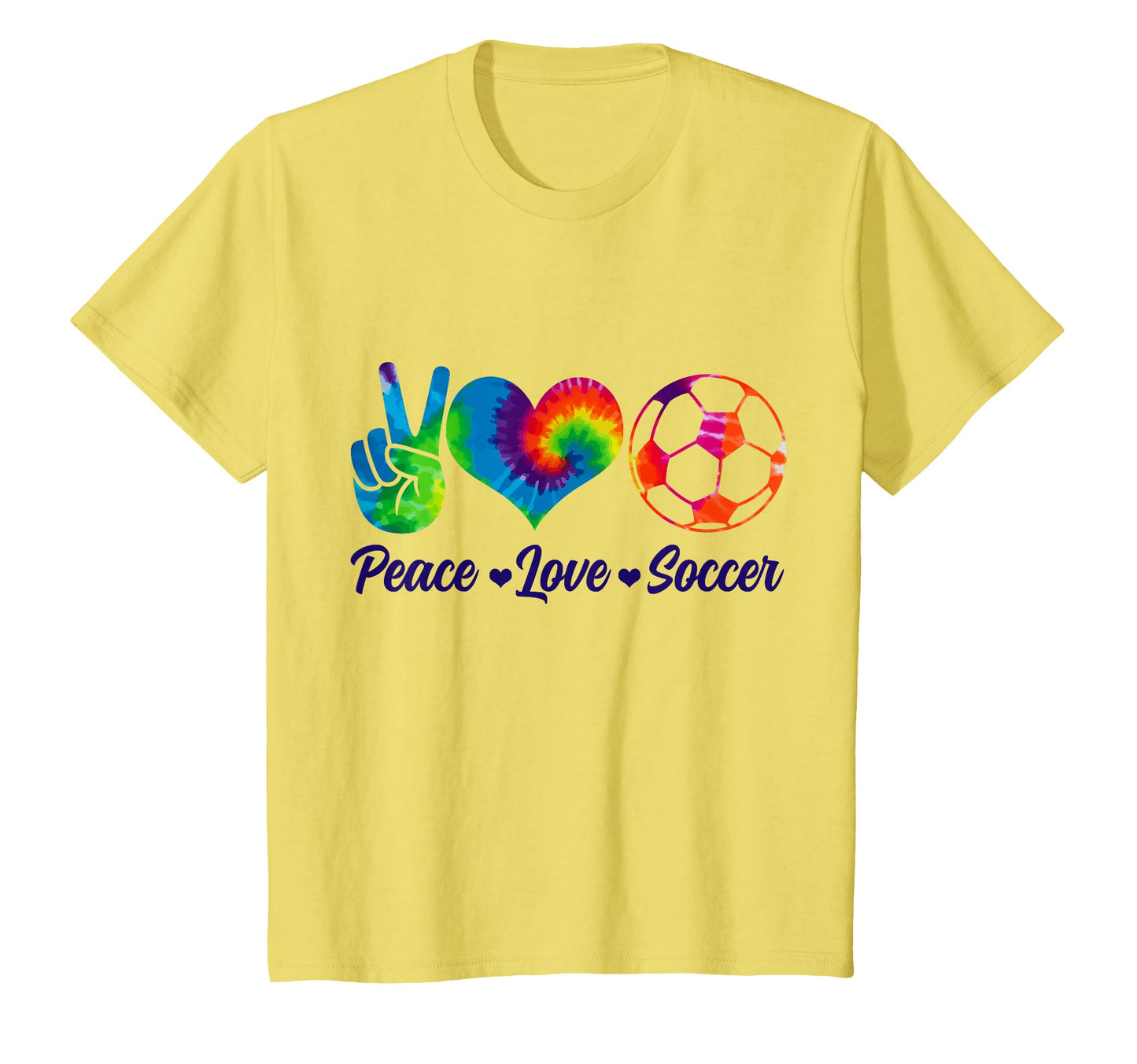 Soccer Tie Dye Peace Love Soccer Player T-Shirt - Trendy Graphic Unisex - T-Shirt, Sweatshirt, Hoodie
