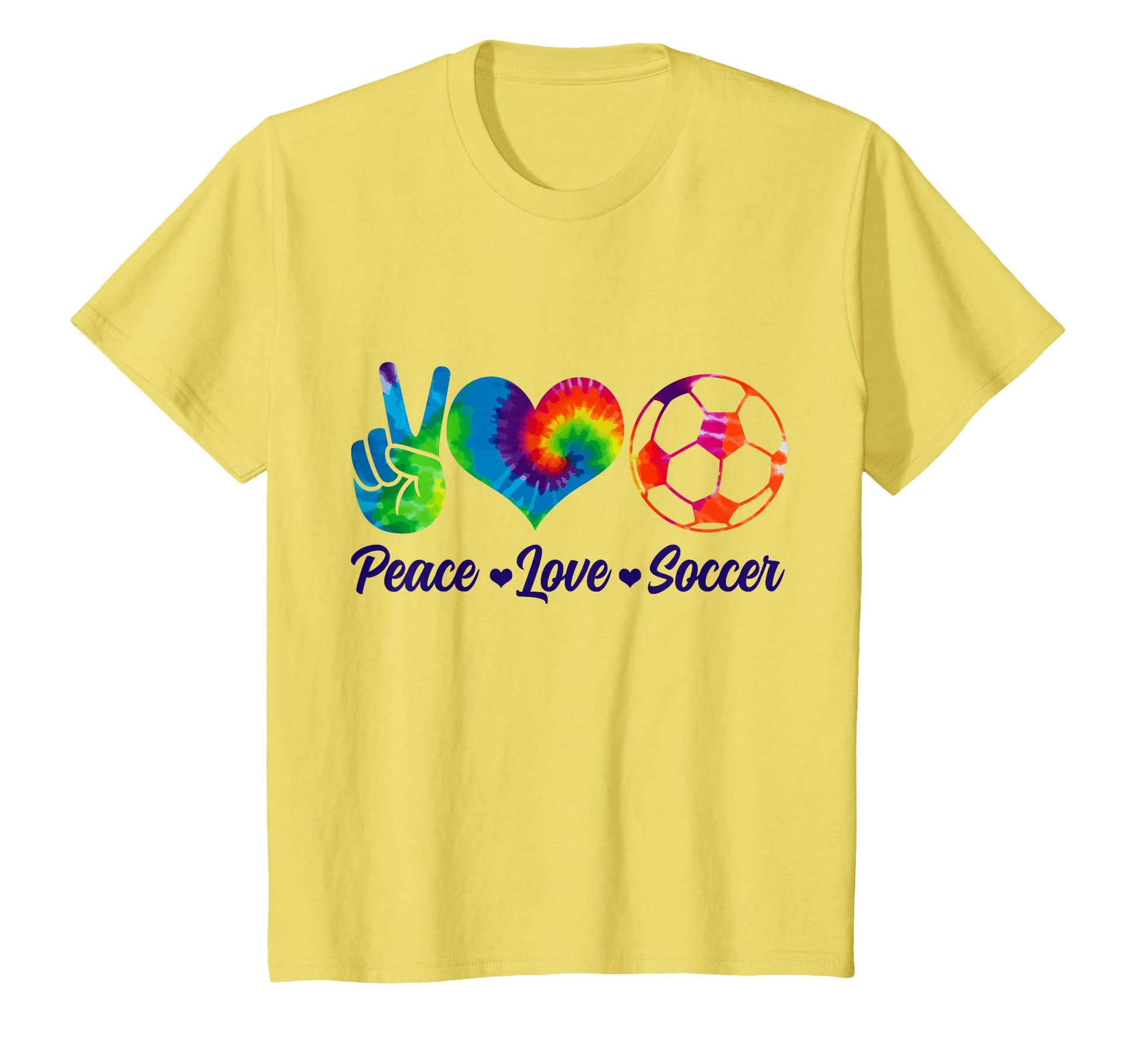 Soccer Tie Dye Peace Love Soccer Player T-Shirt - Trendy Graphic Unisex - T-Shirt, Sweatshirt, Hoodie