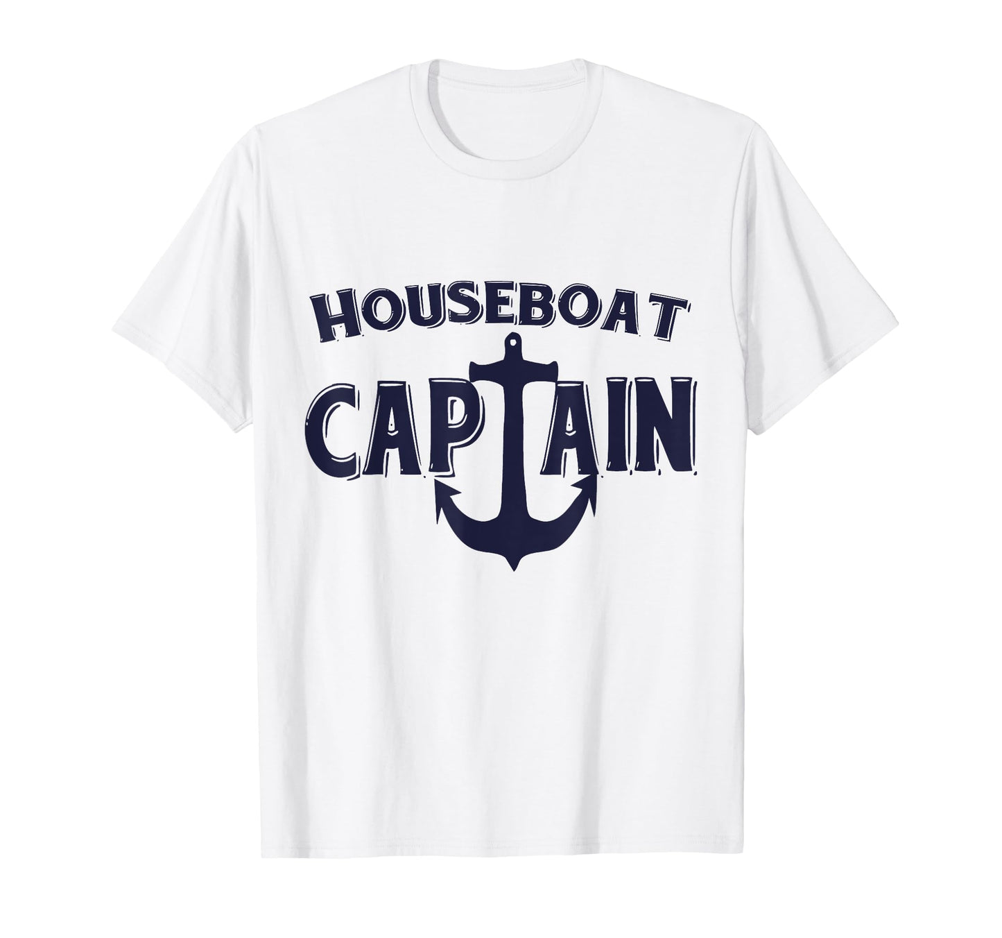 Houseboat Captain Anchor Grandpa Dad Sweatshirt - Trendy Graphic for Adults - T-Shirt, Sweatshirt, Hoodie