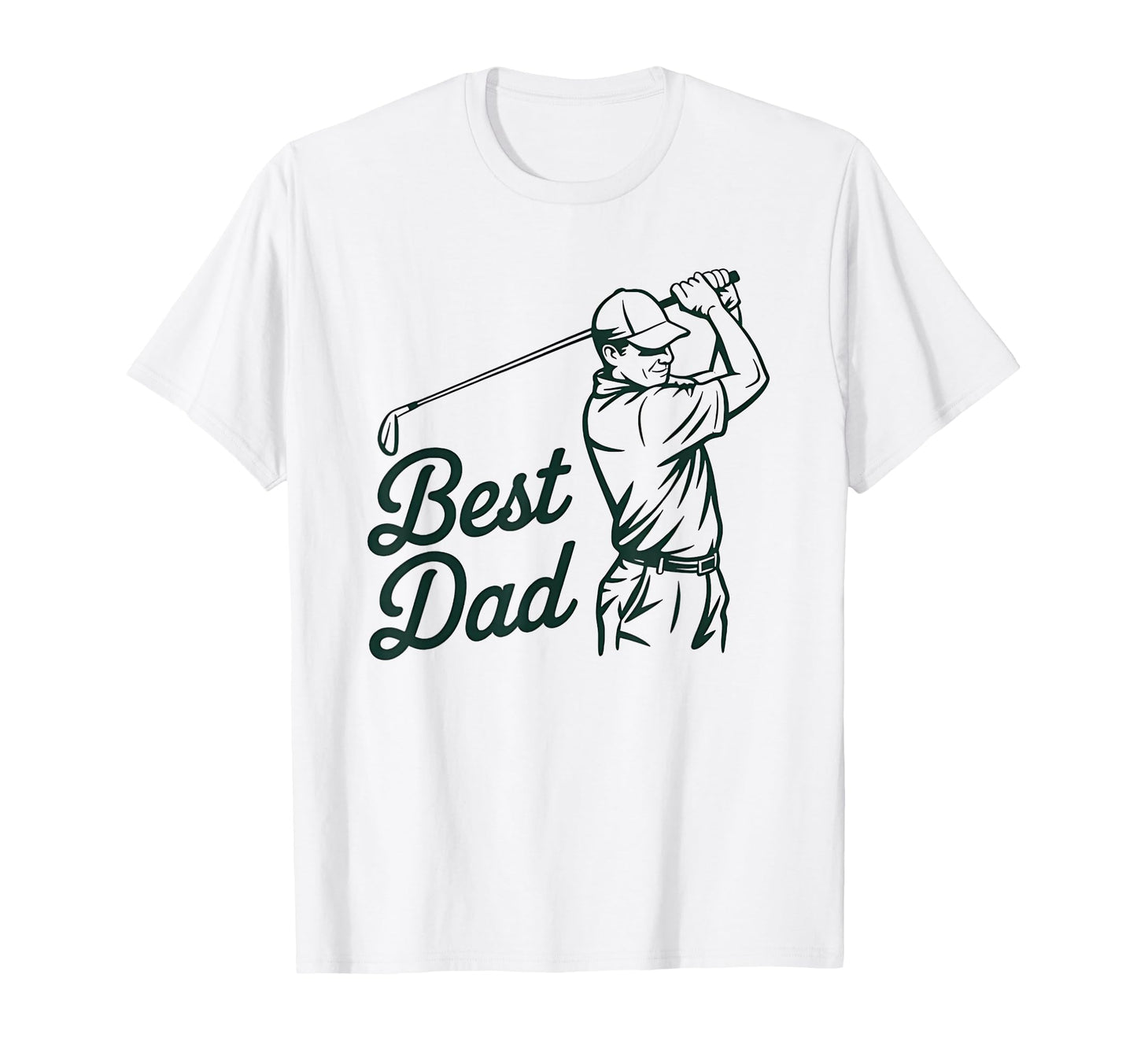 Best Dad Golfing Silhouette Proud Golf T-Shirt - Unique Graphic Unisex - T-Shirt, Sweatshirt, Hoodie