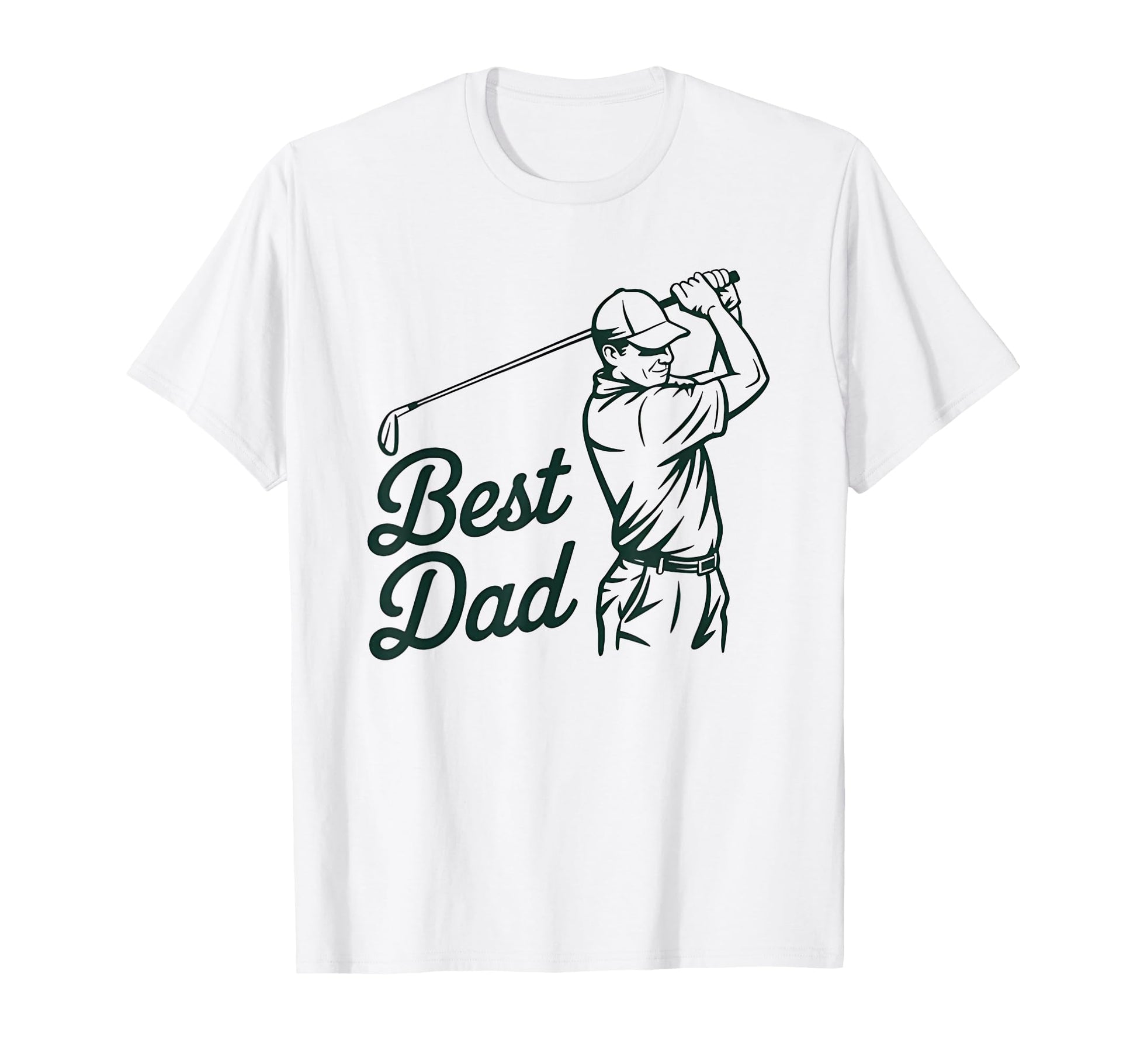 Best Dad Golfing Silhouette Proud Golf T-Shirt - Unique Graphic Unisex - T-Shirt, Sweatshirt, Hoodie