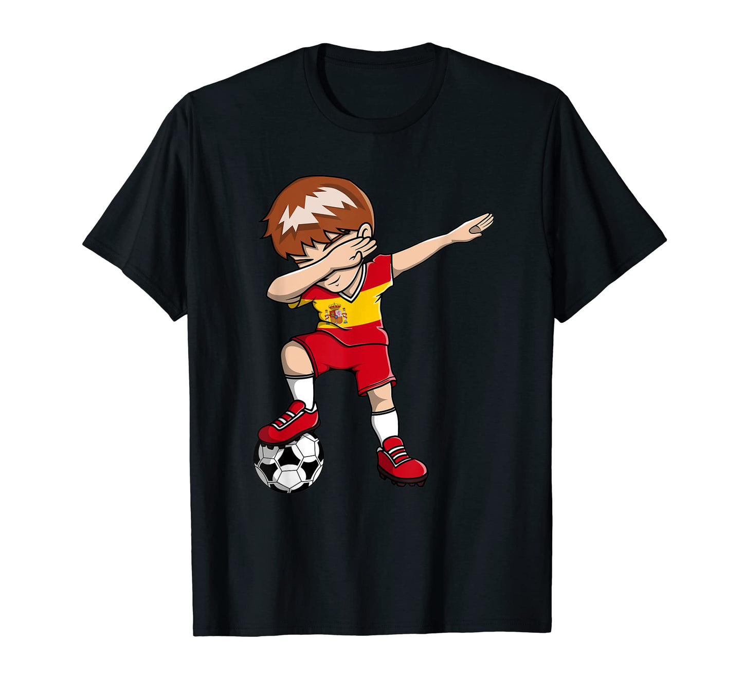 Dabbing Soccer Spain Jersey Spanish T-Shirt - Novelty Apparel Unisex - T-Shirt, Sweatshirt, Hoodie