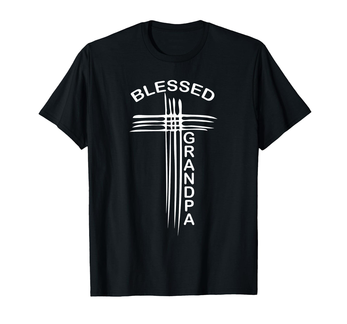 Blessed Grandpa Christian Cross T-Shirt - Casual Everyday Wear for Adults - T-Shirt, Sweatshirt, Hoodie