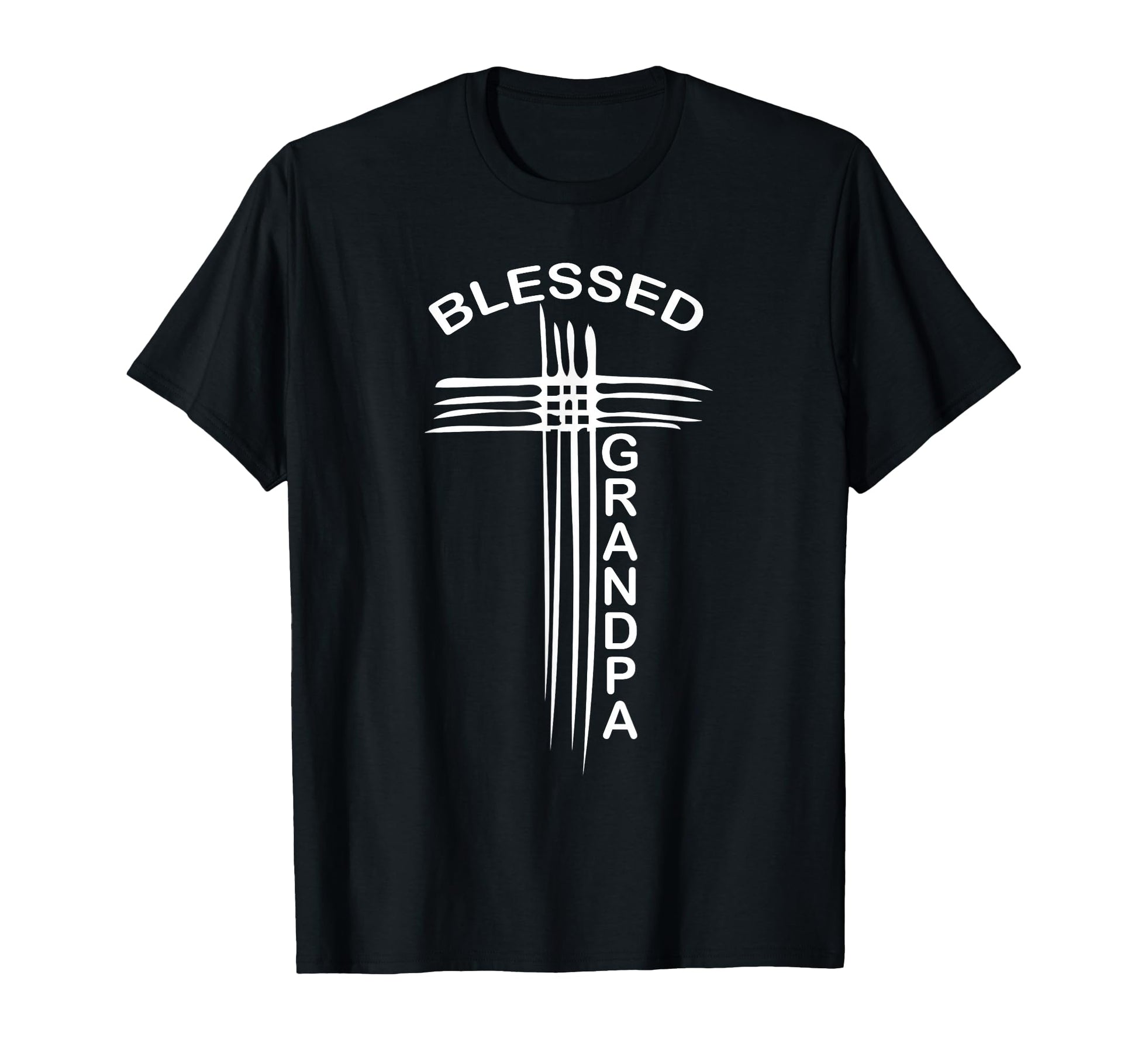 Blessed Grandpa Christian Cross T-Shirt - Casual Everyday Wear for Adults - T-Shirt, Sweatshirt, Hoodie