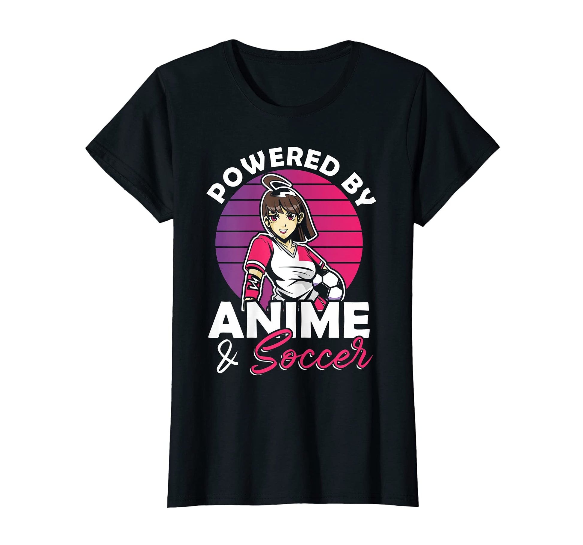 Powered Anime Soccer Anime T-Shirt - Trendy Graphic Unisex - T-Shirt, Sweatshirt, Hoodie