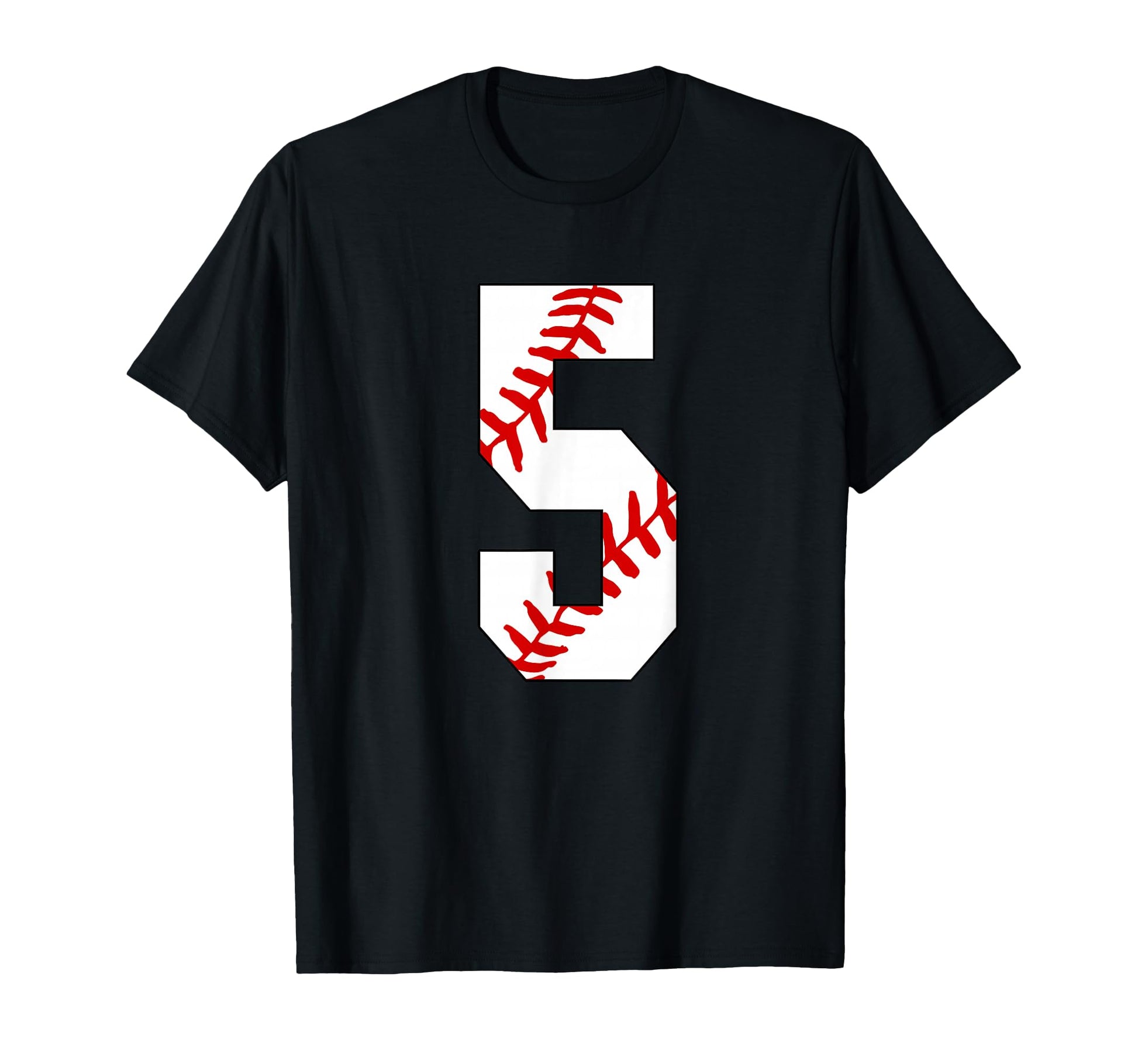 Baseball 5 Laces 5Th Birthday T-Shirt - Custom Art Print for Adults - T-Shirt, Sweatshirt, Hoodie