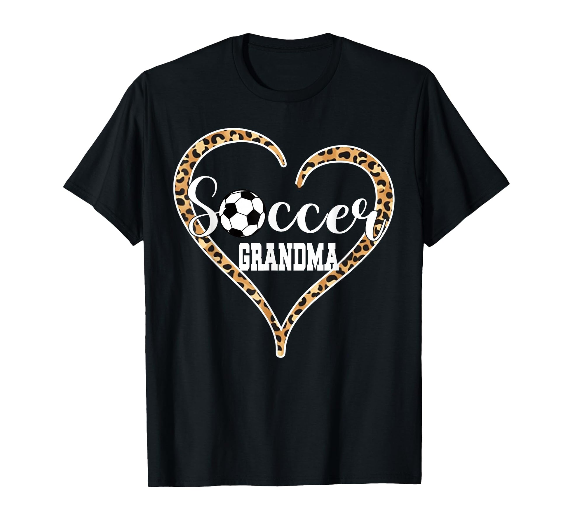 Soccer Grandma Nana Gigi Leopard T-Shirt - Novelty Apparel for Adults - T-Shirt, Sweatshirt, Hoodie