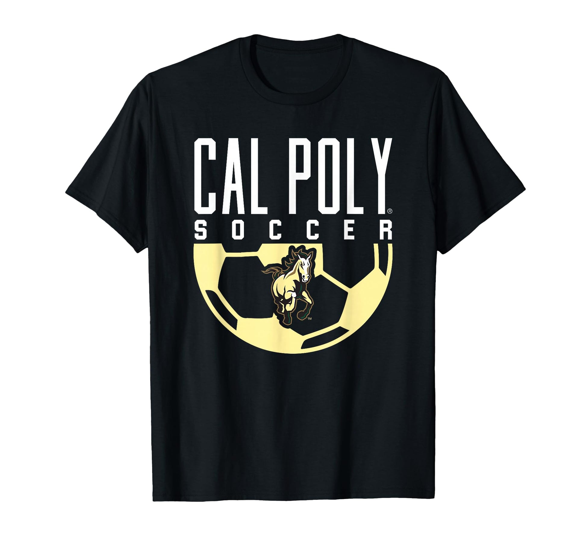 Cal Poly Mustangs Soccer Arch T-Shirt - Custom Art Print Unisex - T-Shirt, Sweatshirt, Hoodie