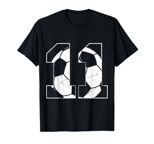11Th Birthday Soccer Player Football T-Shirt - Trendy Graphic for Adults - T-Shirt, Sweatshirt, Hoodie