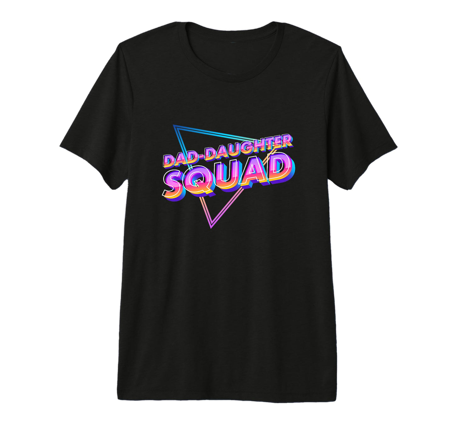 Dad Daughter Squad Fathers Day T-Shirt - Minimalist Print for Adults - T-Shirt, Sweatshirt, Hoodie