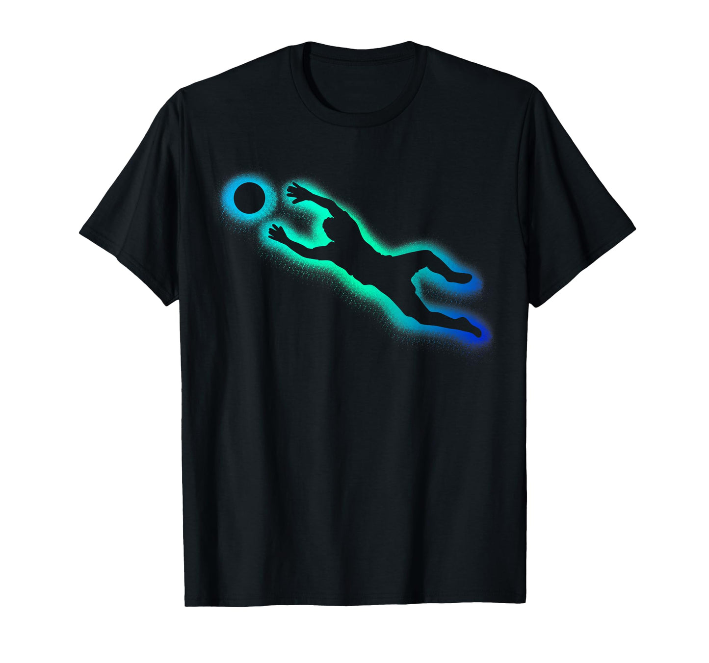 Colorful Soccer Goalie Splash Art Player T-Shirt - Streetwear Style Unisex - T-Shirt, Sweatshirt, Hoodie