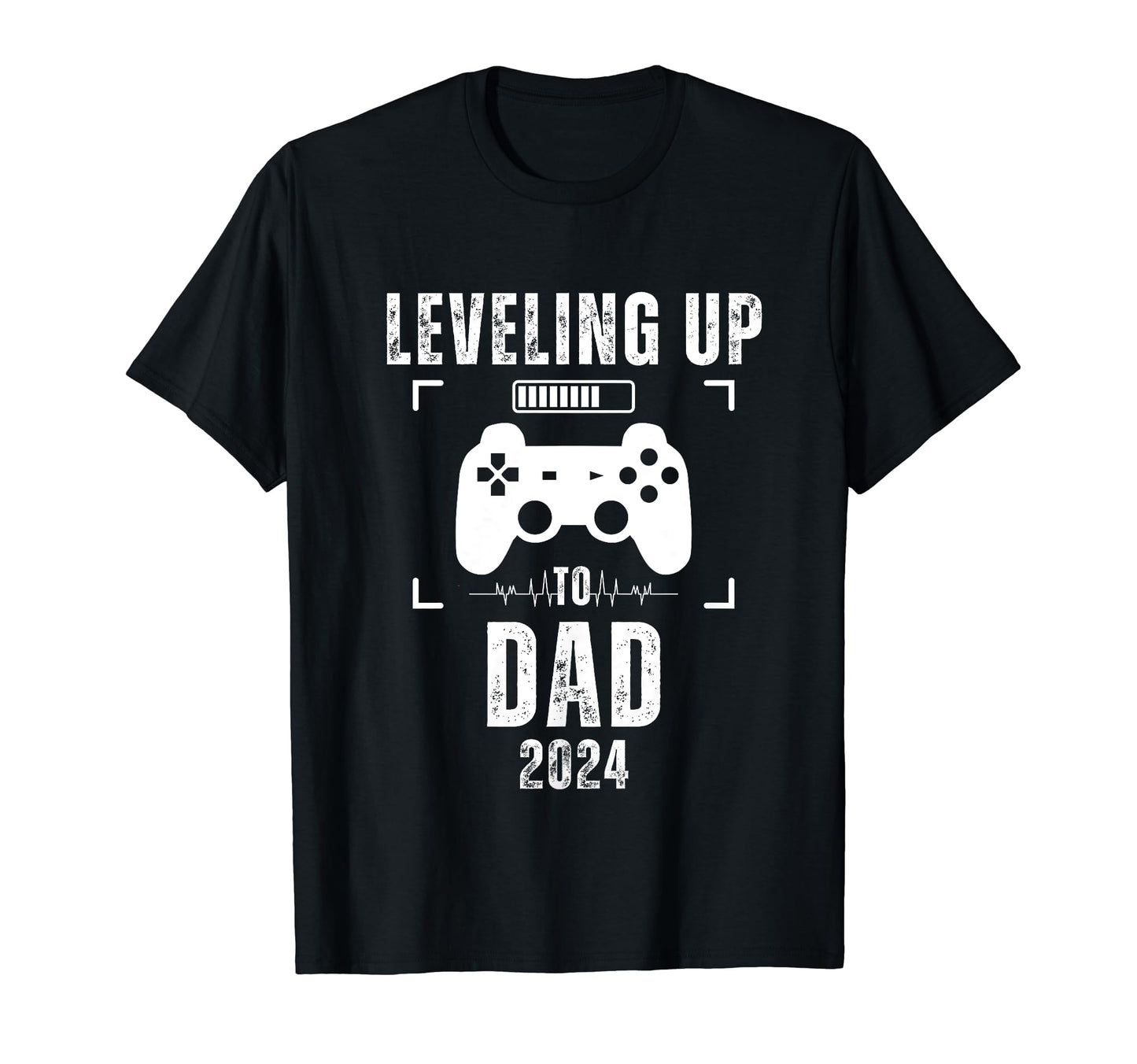 Leveling Up To Dad 2024 Pregnancy T-Shirt - Unique Graphic Men Women - T-Shirt, Sweatshirt, Hoodie