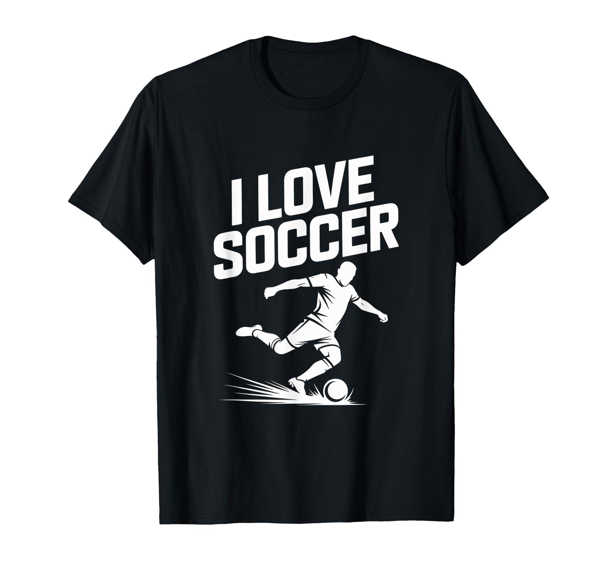 I Love Soccer Football Fans T-Shirt - Trendy Graphic Unisex - T-Shirt, Sweatshirt, Hoodie