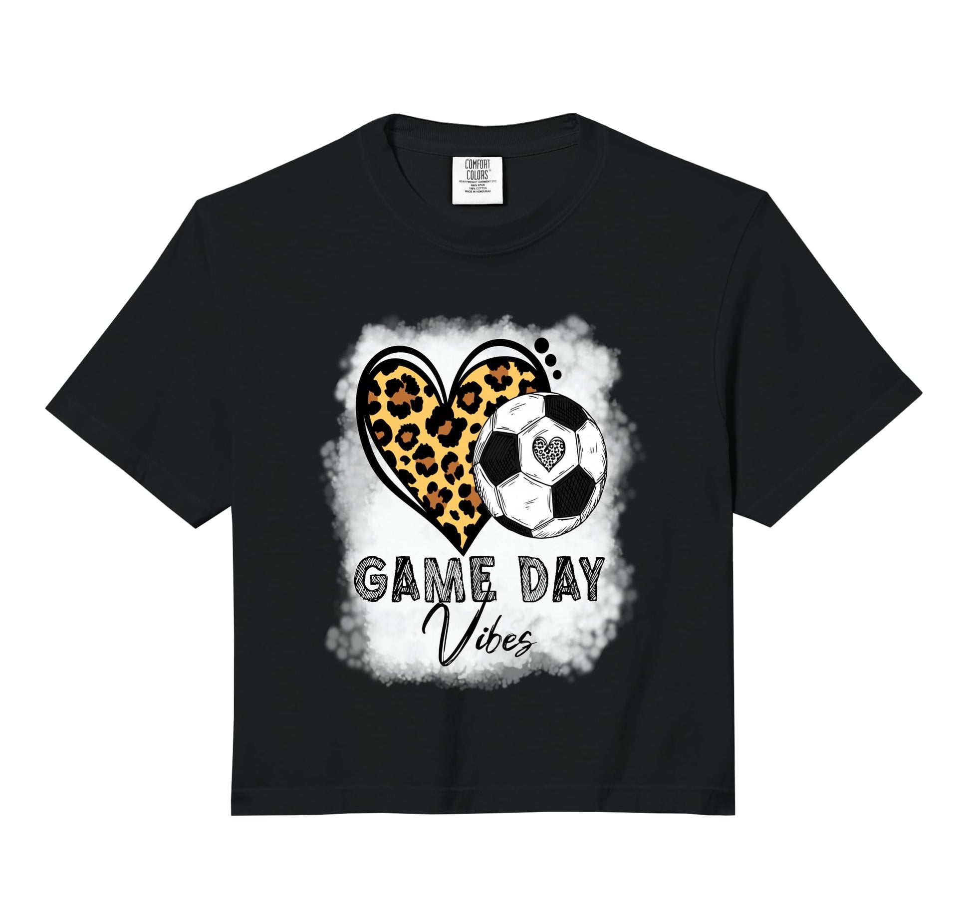 Bleached Soccer Game Day Vibes Soccer T-Shirt - Novelty Apparel Men Women - T-Shirt, Sweatshirt, Hoodie