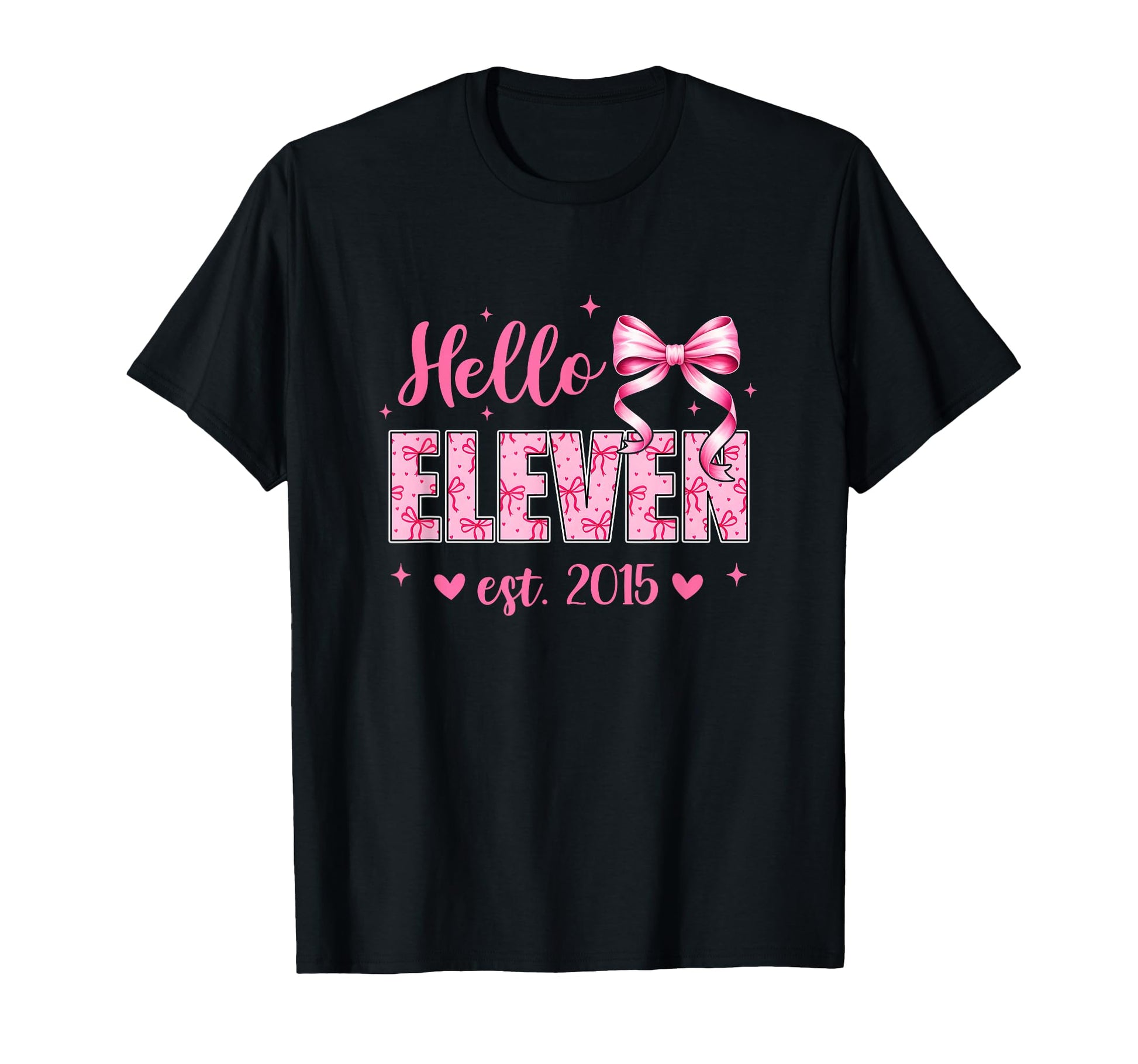 Hello Eleven Est 2015 Coquette Bow T-Shirt - Streetwear Style Men Women - T-Shirt, Sweatshirt, Hoodie