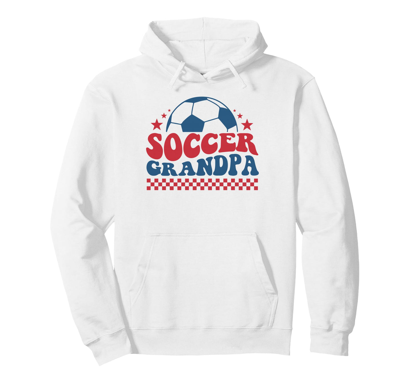 Soccer Grandpa Soccer Fan Support Hoodie - Casual Everyday Wear Men Women - T-Shirt, Sweatshirt, Hoodie