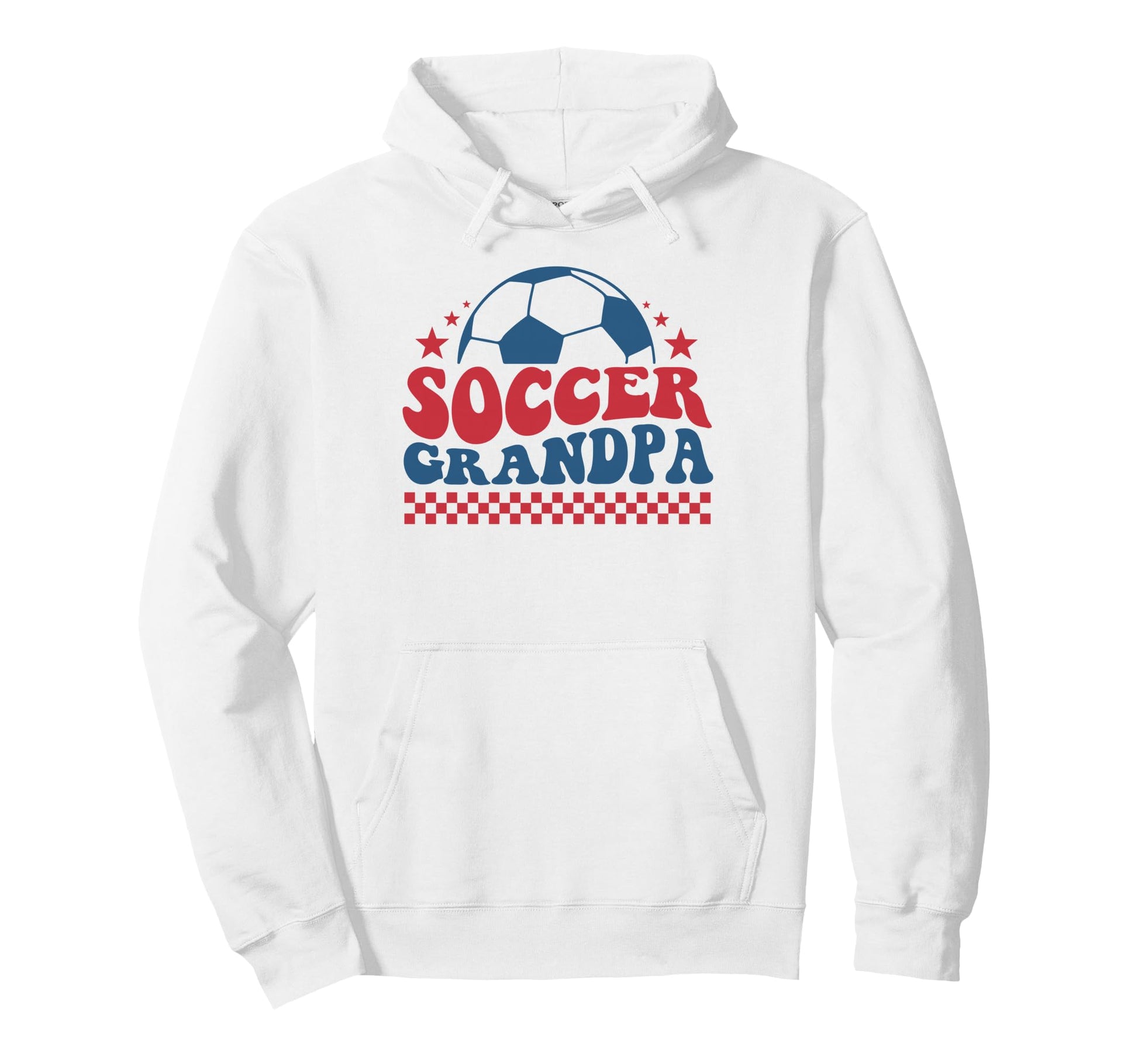 Soccer Grandpa Soccer Fan Support Hoodie - Casual Everyday Wear Men Women - T-Shirt, Sweatshirt, Hoodie