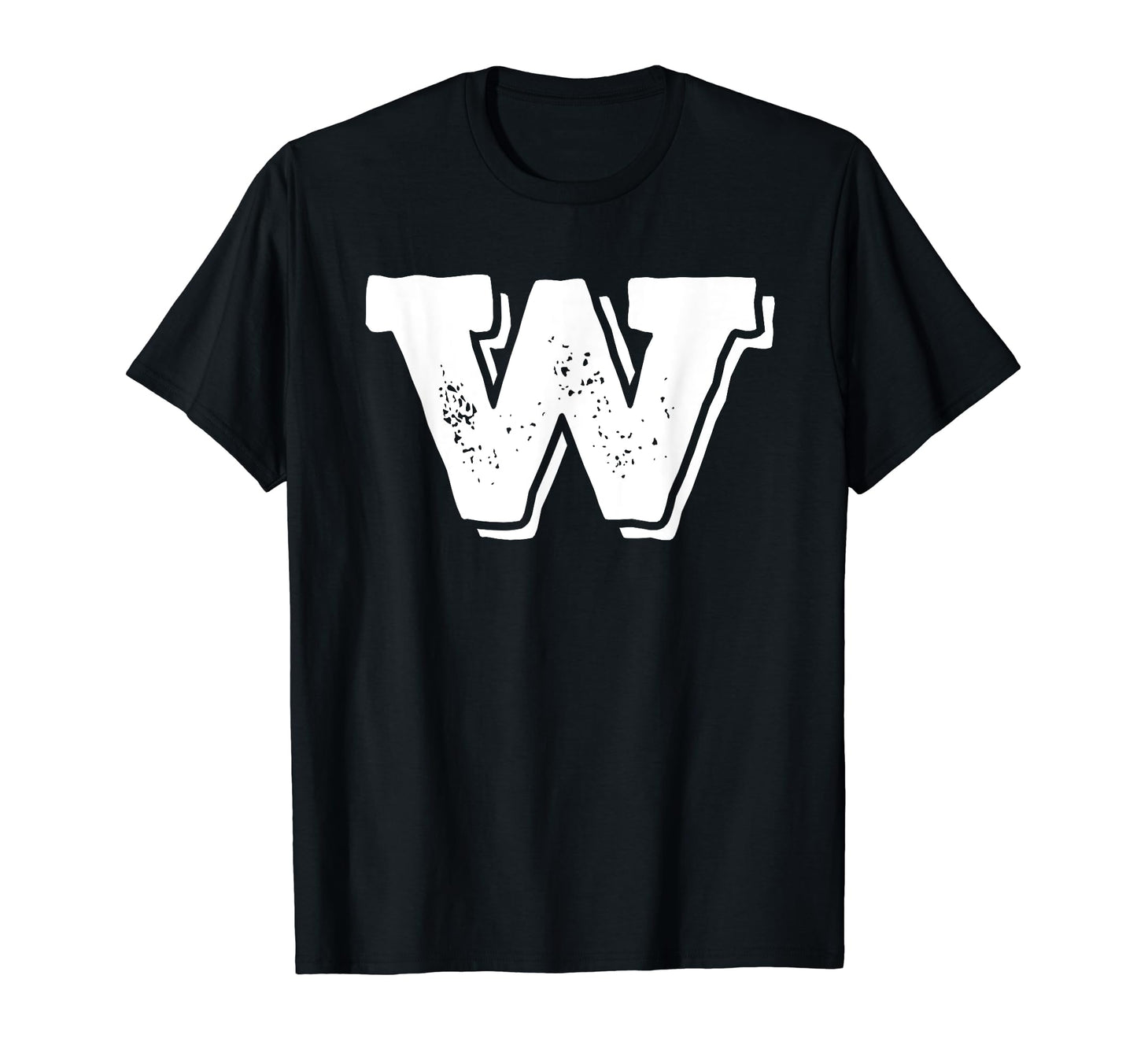 Letter W Capital Alphabet College T-Shirt - Graphic Print Men Women - T-Shirt, Sweatshirt, Hoodie